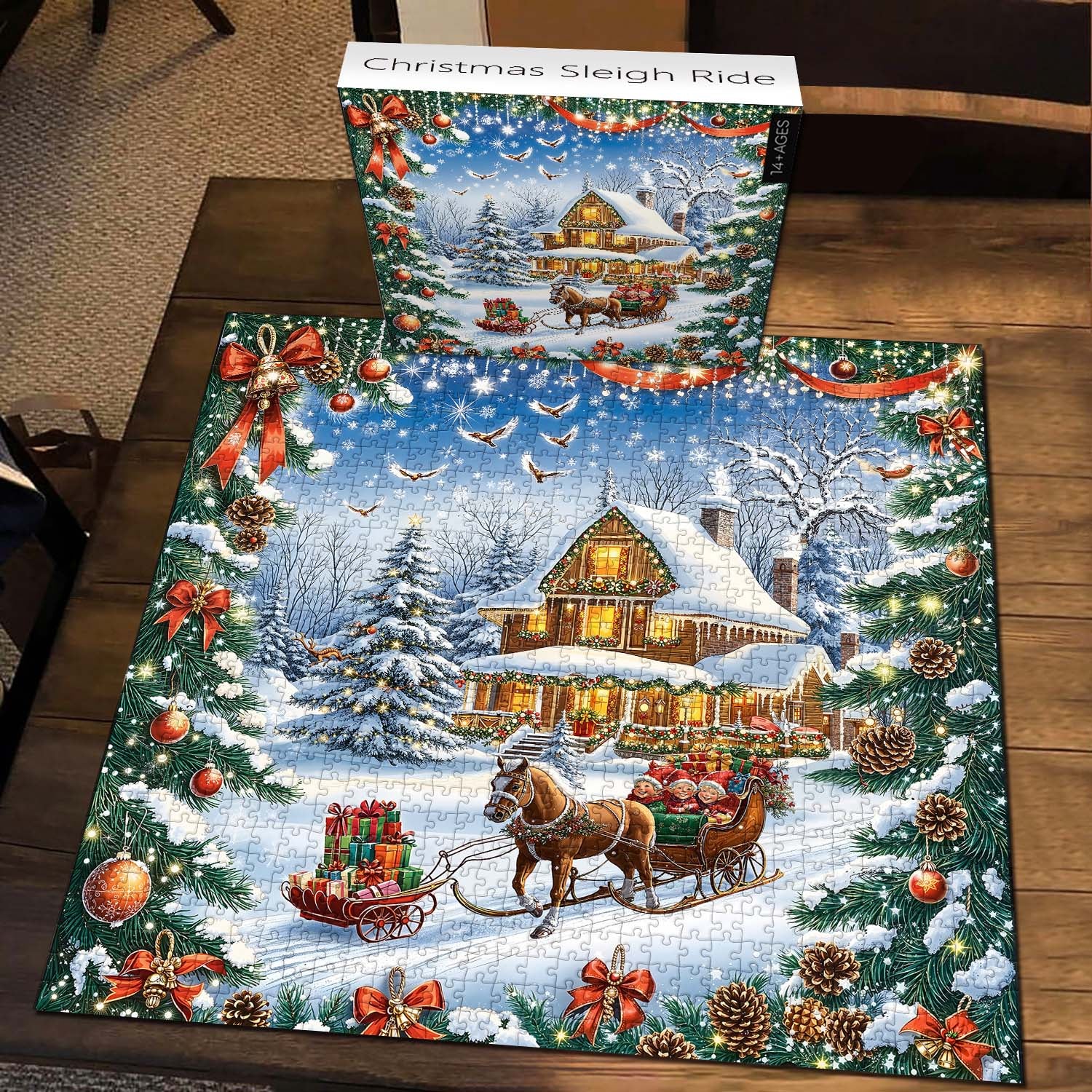 Christmas Sleigh Ride Jigsaw Puzzle 1000 Pieces