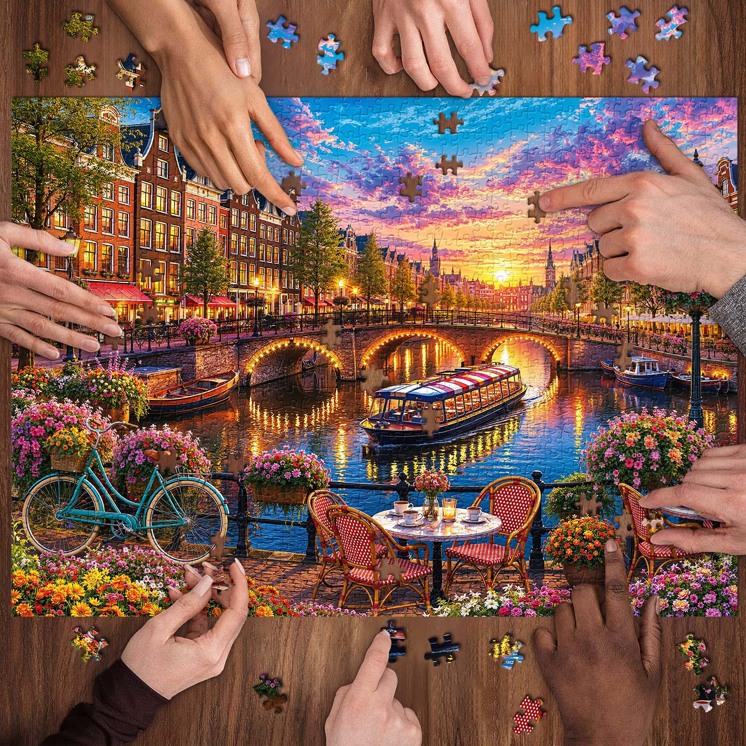 Canal Glow Jigsaw Puzzle 1000 Pieces
