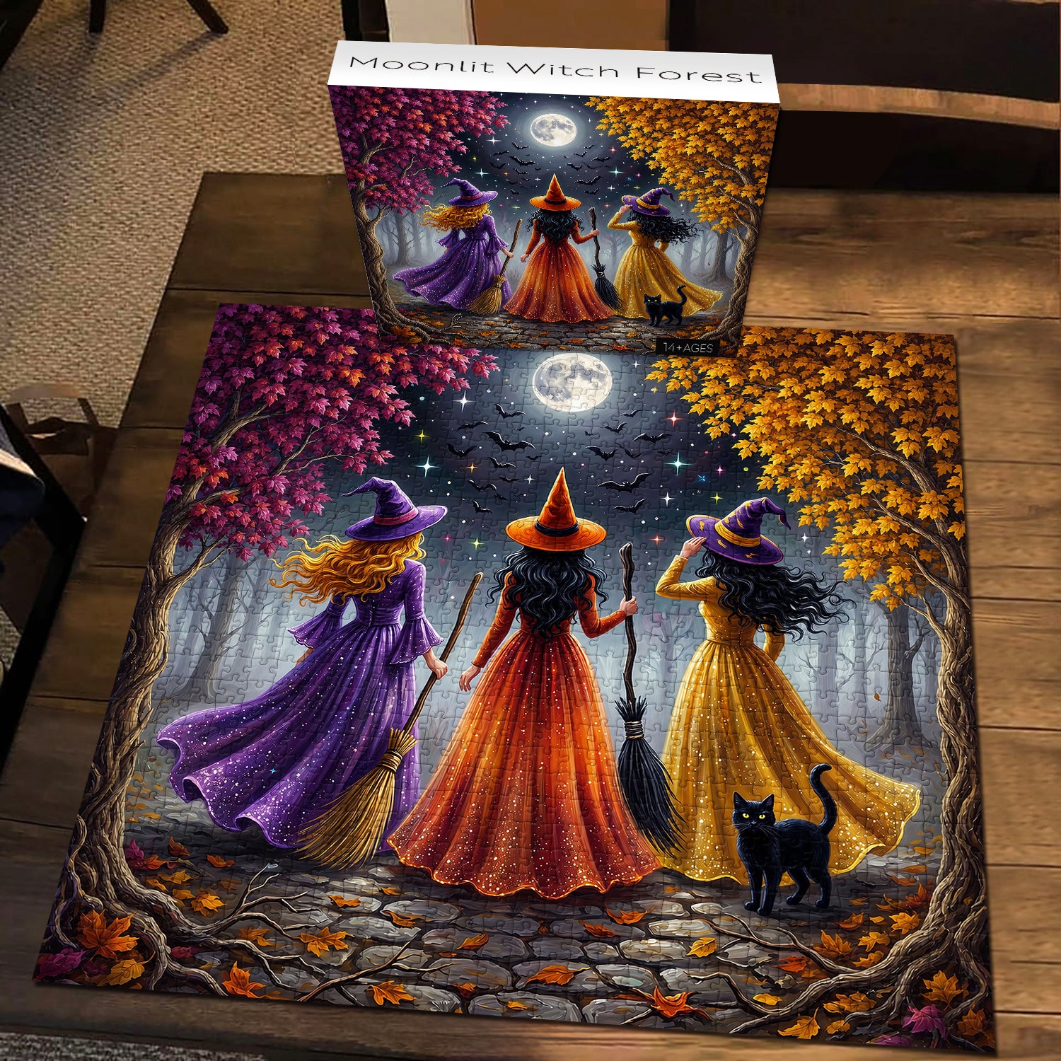 Moonlit Witch Forest Jigsaw Puzzle 1000 Piece