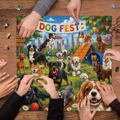 Playful Dogs Jigsaw Puzzle 1000 Pieces