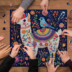 Lama in Bloom Puzzle 1000 Teile