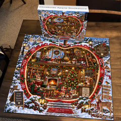 Christmas Apple Bookstore Jigsaw Puzzle 1000 Pieces