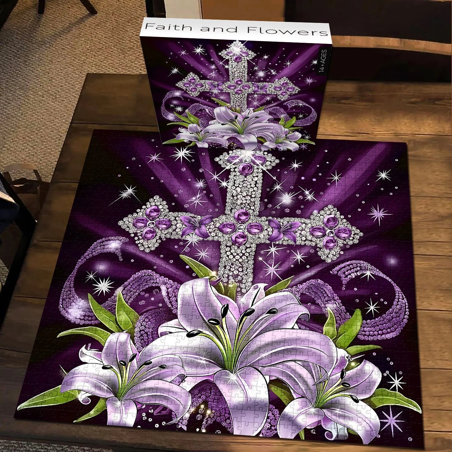 Faith And Flowers Jigsaw Puzzle 1000 Pieces