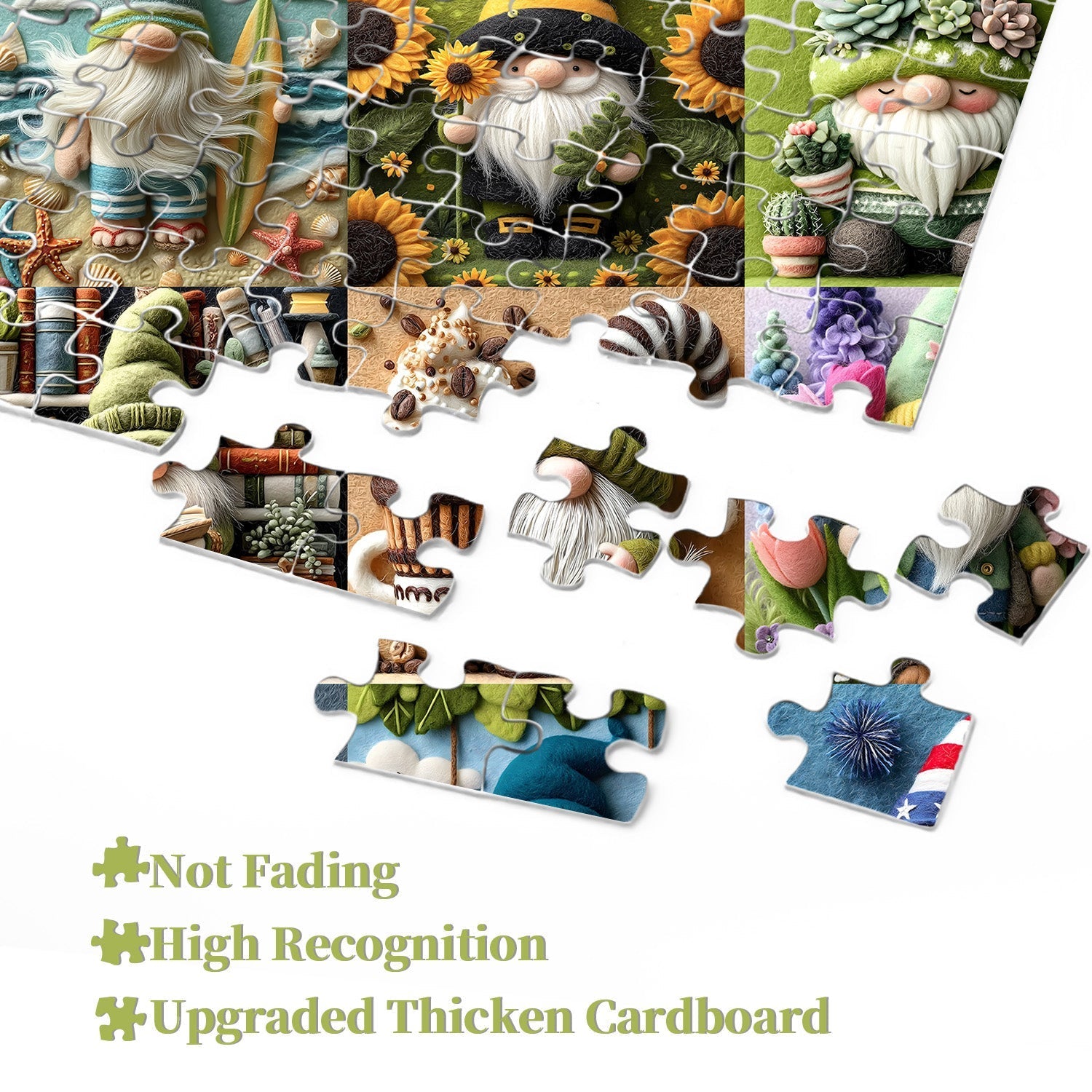 Joyful Gnome Jigsaw Puzzle 1000 Pieces