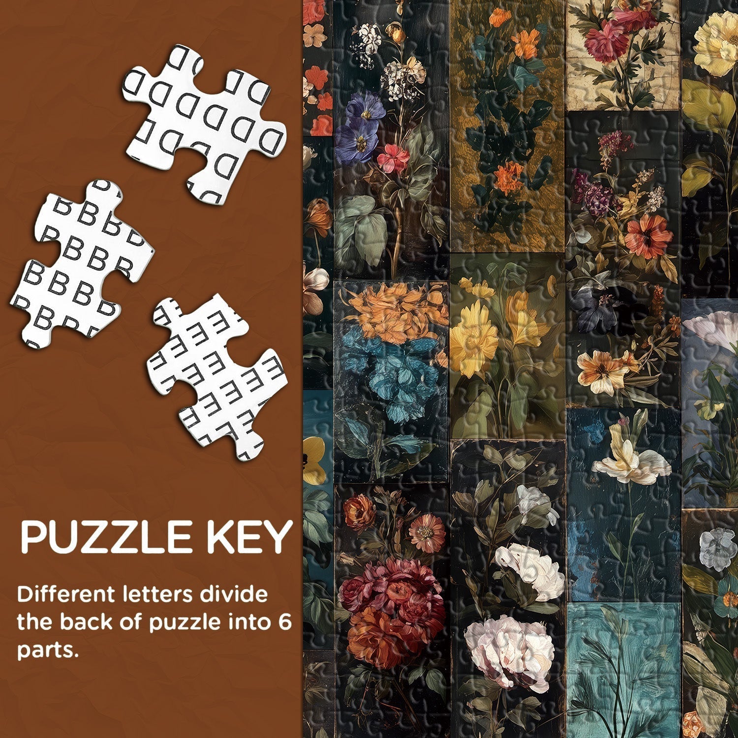 Blumenschrank-Puzzle 1000 Teile