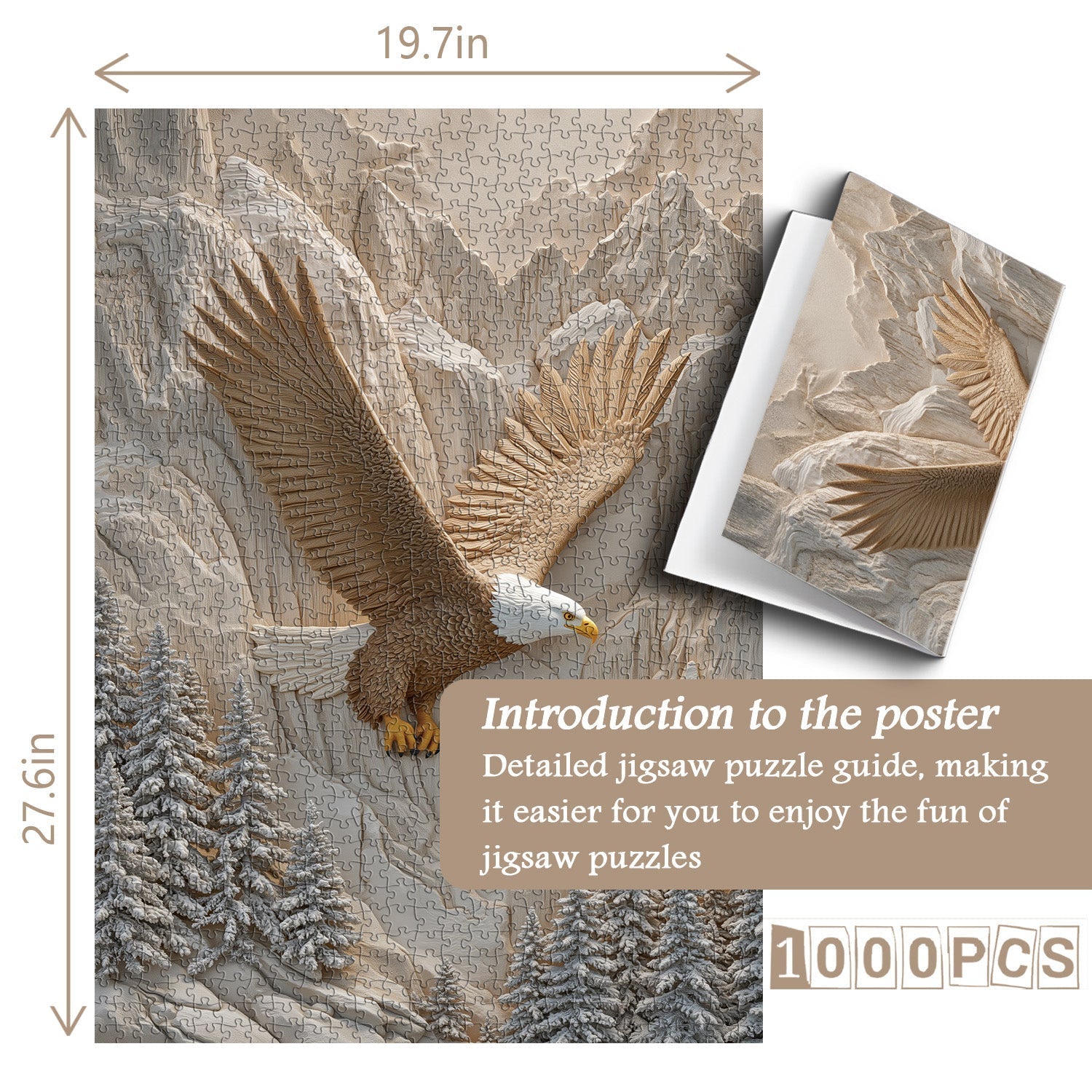 Puzzle Ailes sur les pics 1000 pièces