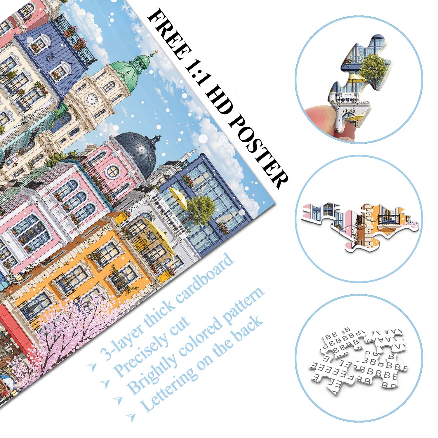 Cherry Town Jigsaw Puzzle 1000 Piece