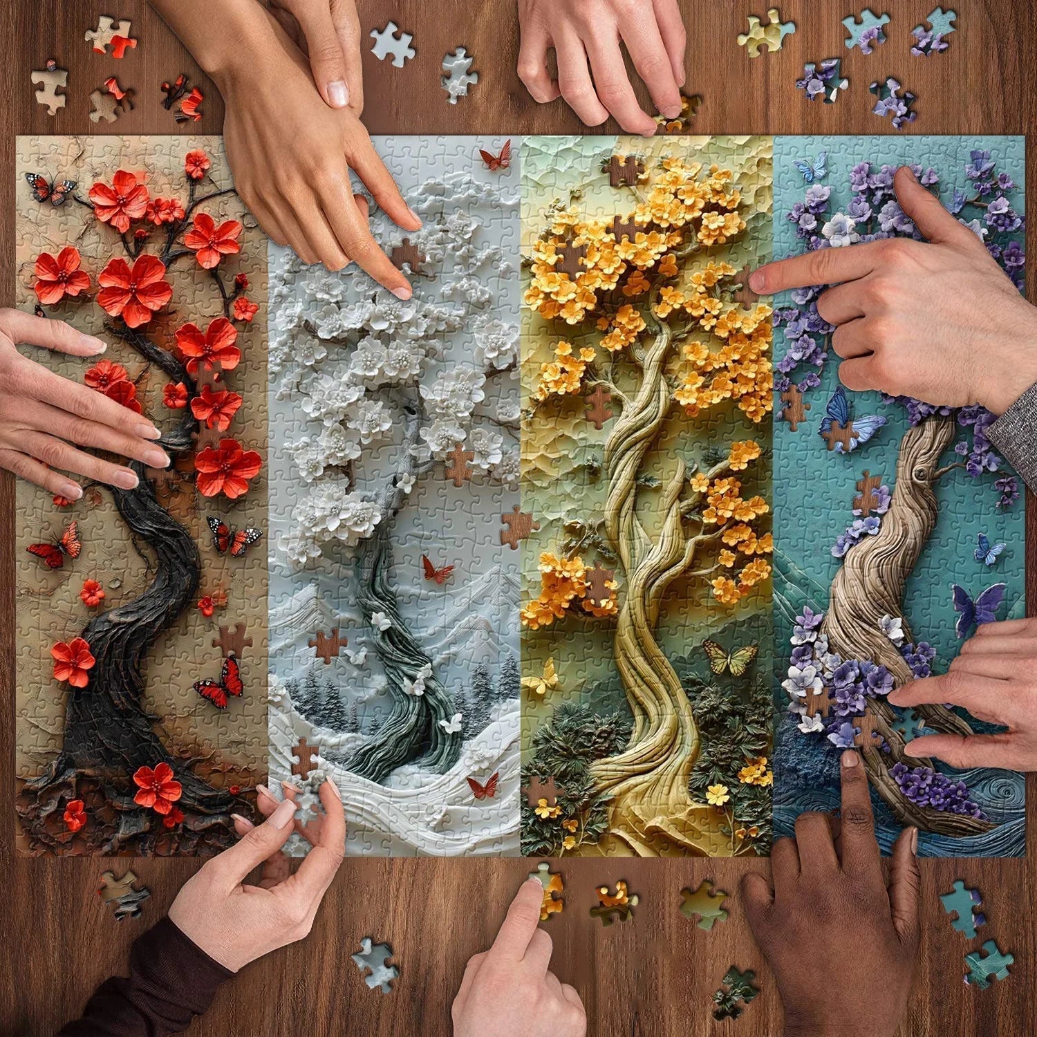 Blossom Quartet Jigsaw Puzzle 1000 Pieces
