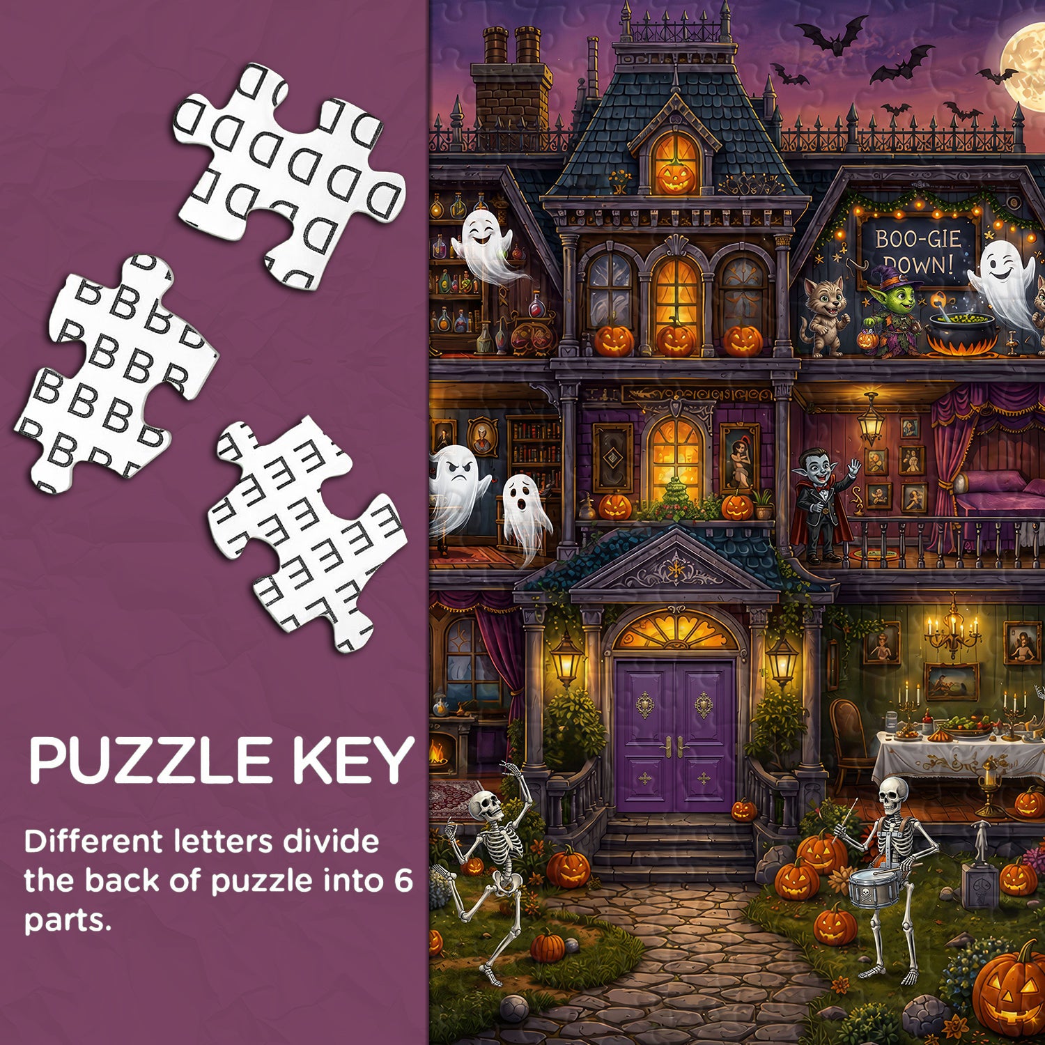 Halloween Haunted Mansion Jigsaw Puzzle 1000 Piece