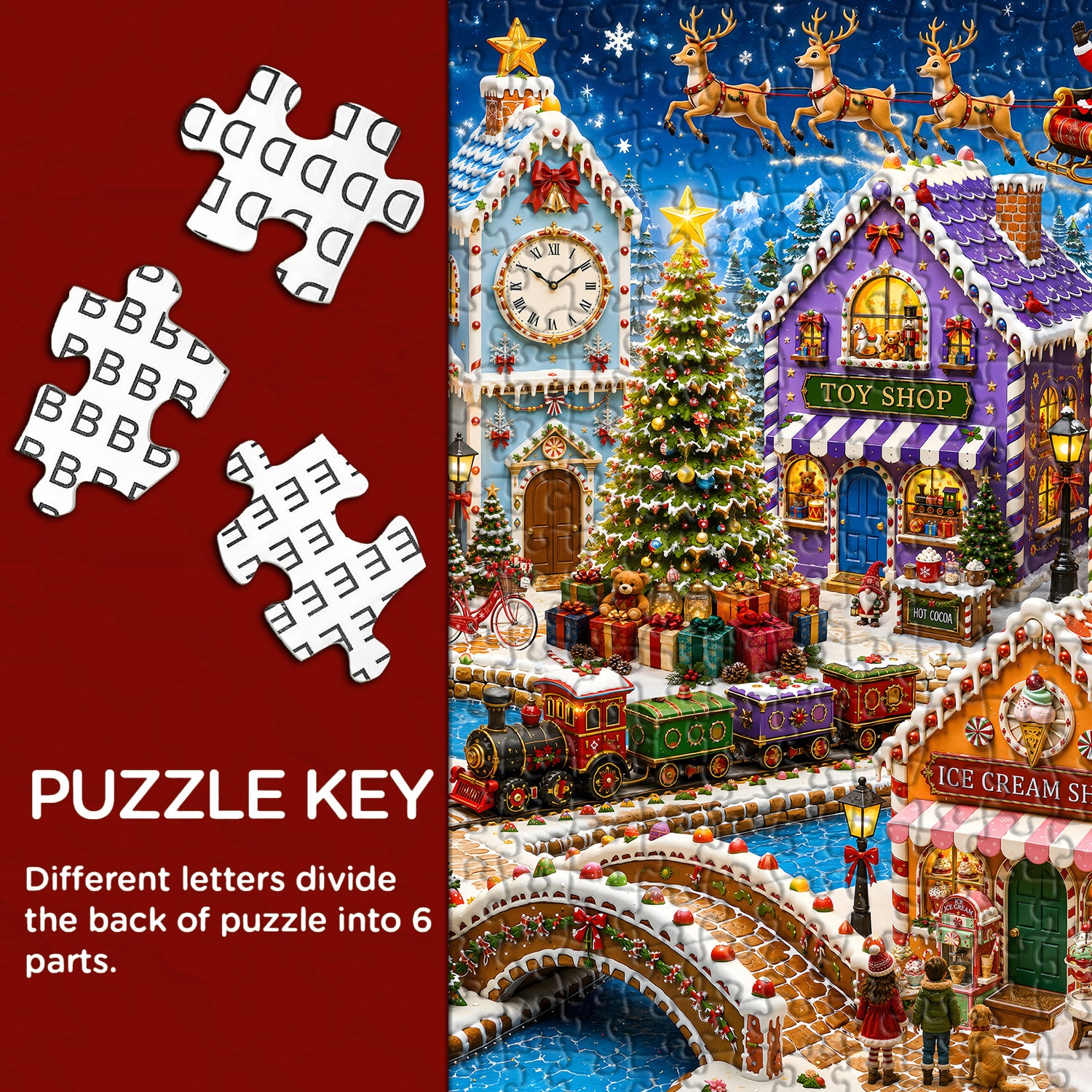 Gingerbread Town Jigsaw Puzzle 1000 Piece