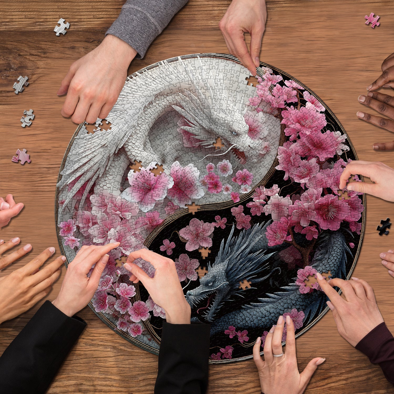 YinYang Dragons Jigsaw Puzzle 1000 Pieces