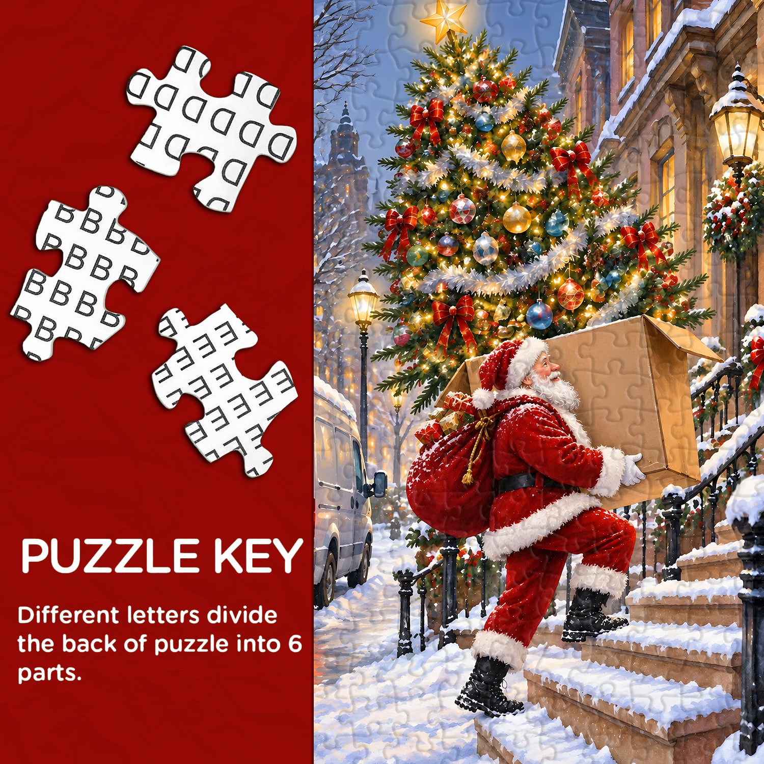 ️Christmas Gift Delivery Jigsaw Puzzle 1000 Pieces