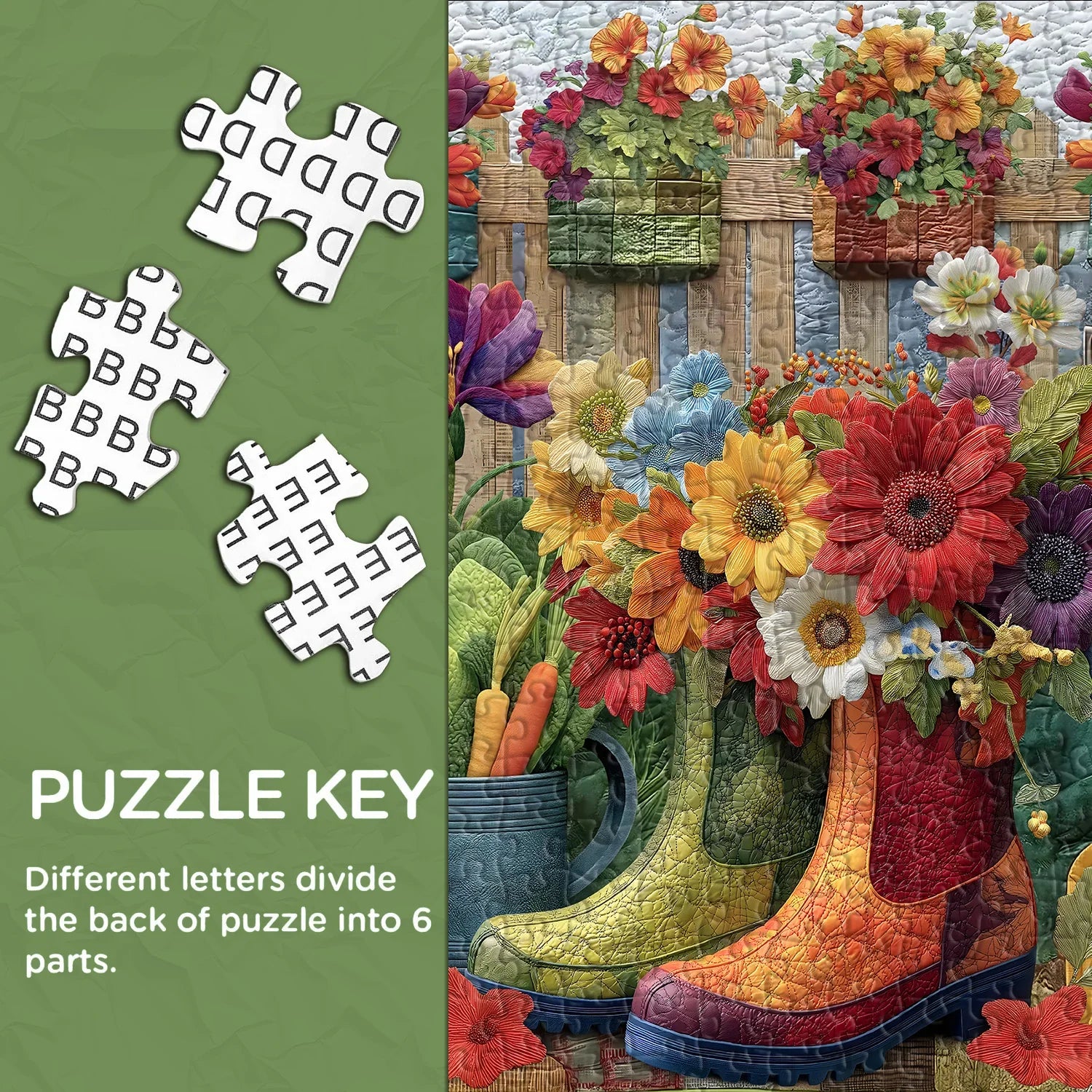 Garden Boots Jigsaw Puzzle 1000 Pieces