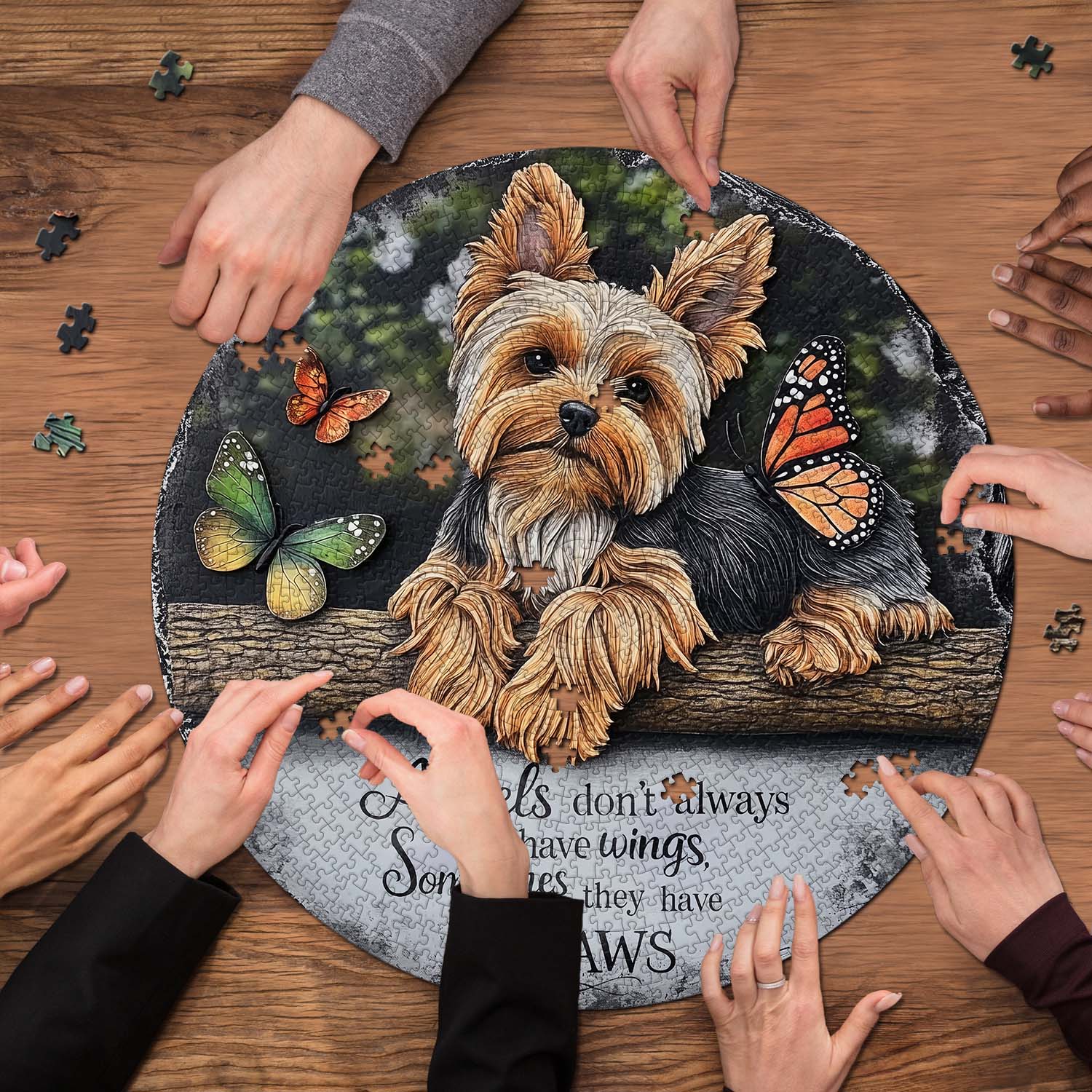 Angelic Yorkie Jigsaw Puzzle 1000 Pieces