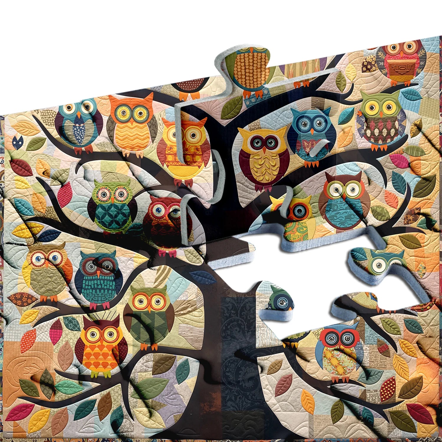 Colorful Owl Tree Jigsaw Puzzle 1000 Pieces