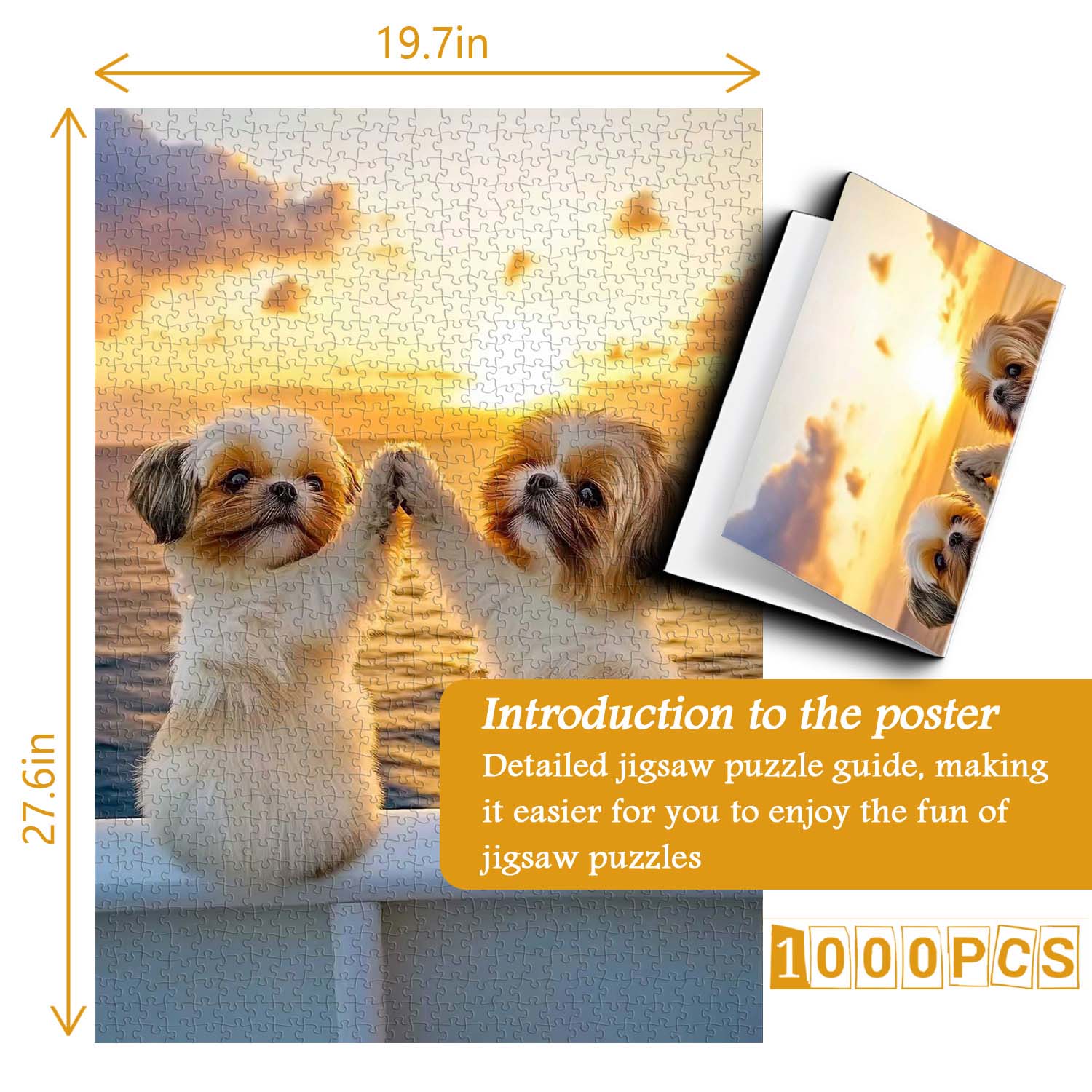 Dog High Five Jigsaw Puzzle 1000 Pieces