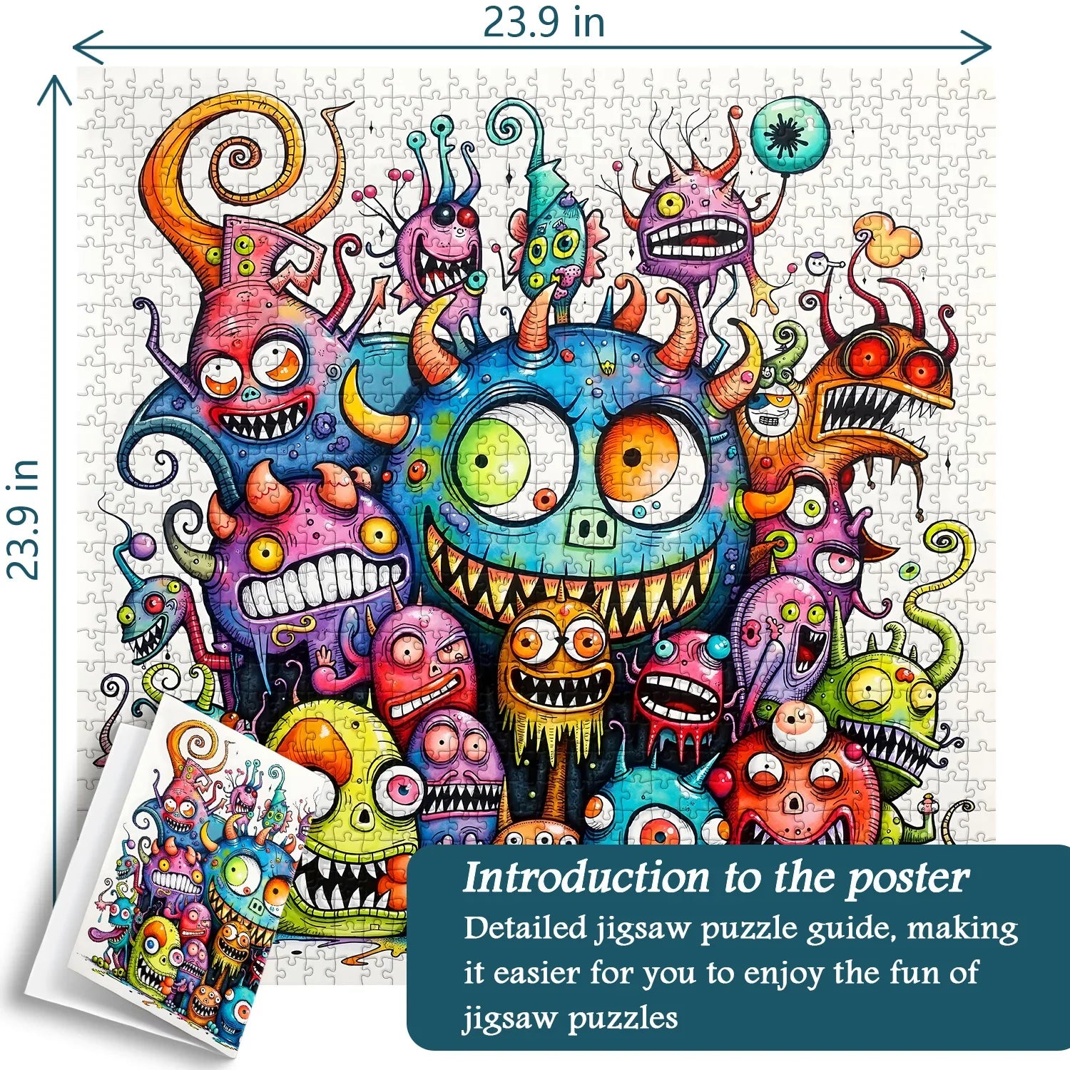 Monster Family Jigsaw Puzzle 1000 Pieces