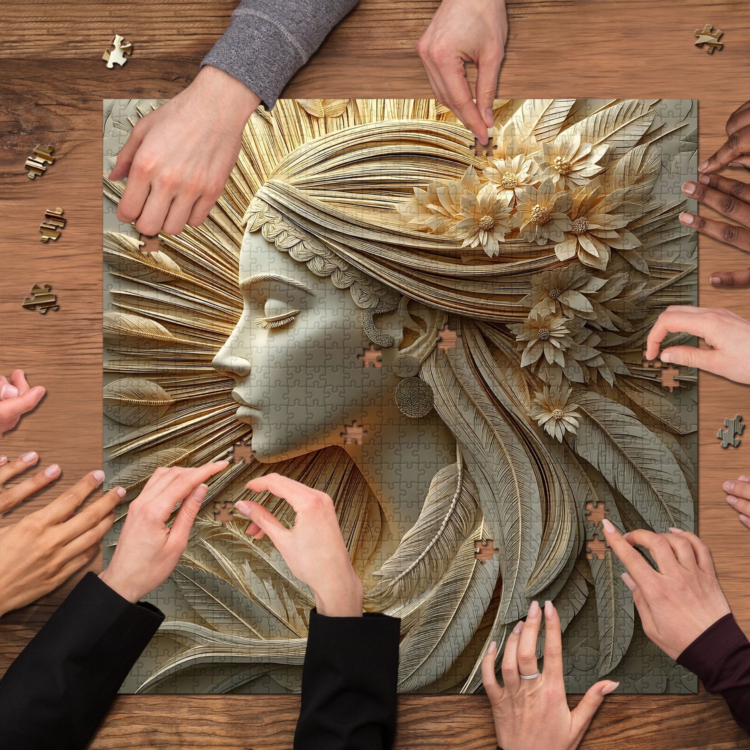 Goddess Sculpture Jigsaw Puzzle 1000 Pieces