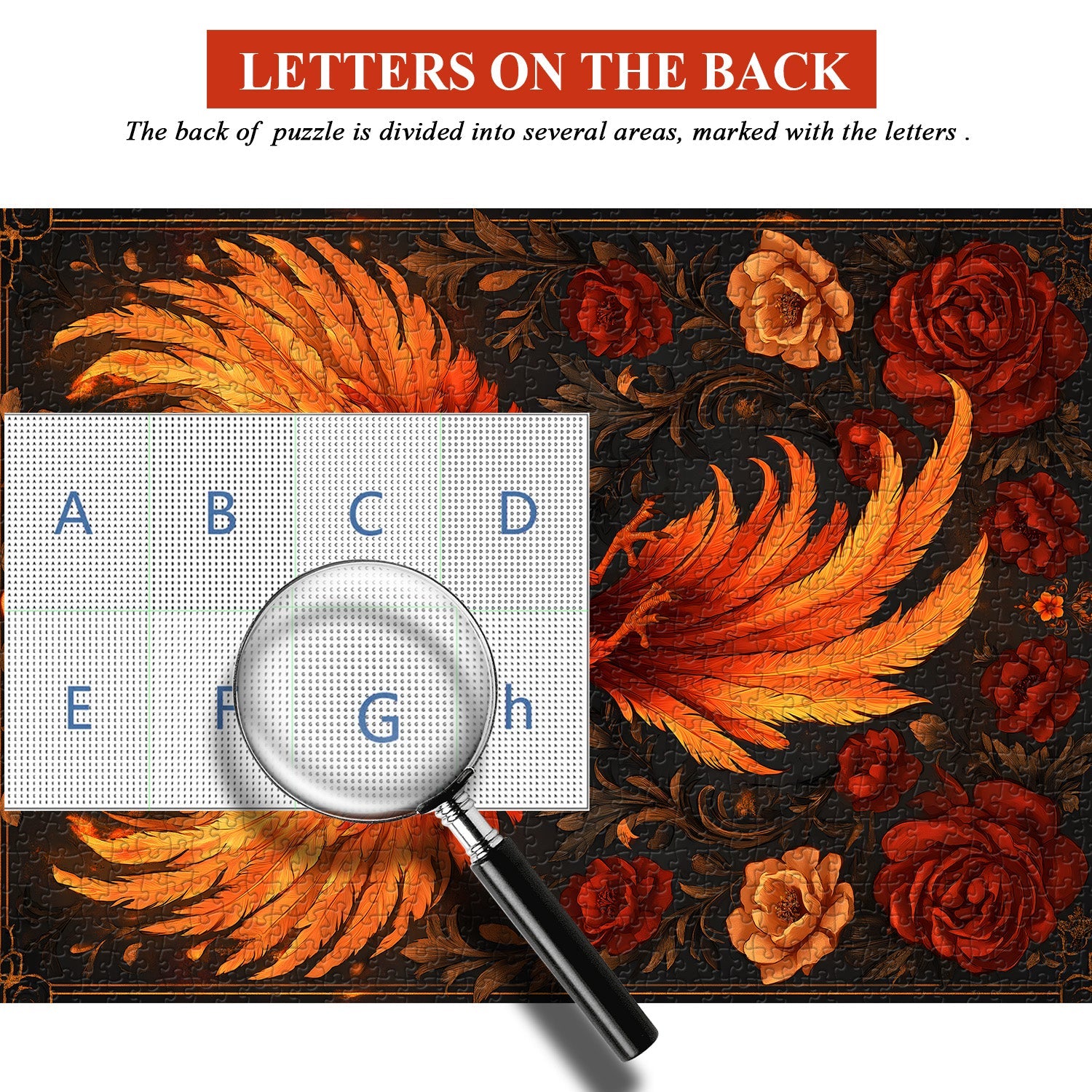 Floral Phoenix Jigsaw Puzzle 1000 Pieces