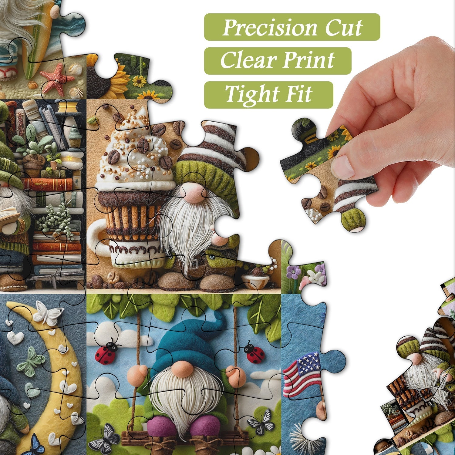Joyful Gnome Jigsaw Puzzle 1000 Pieces
