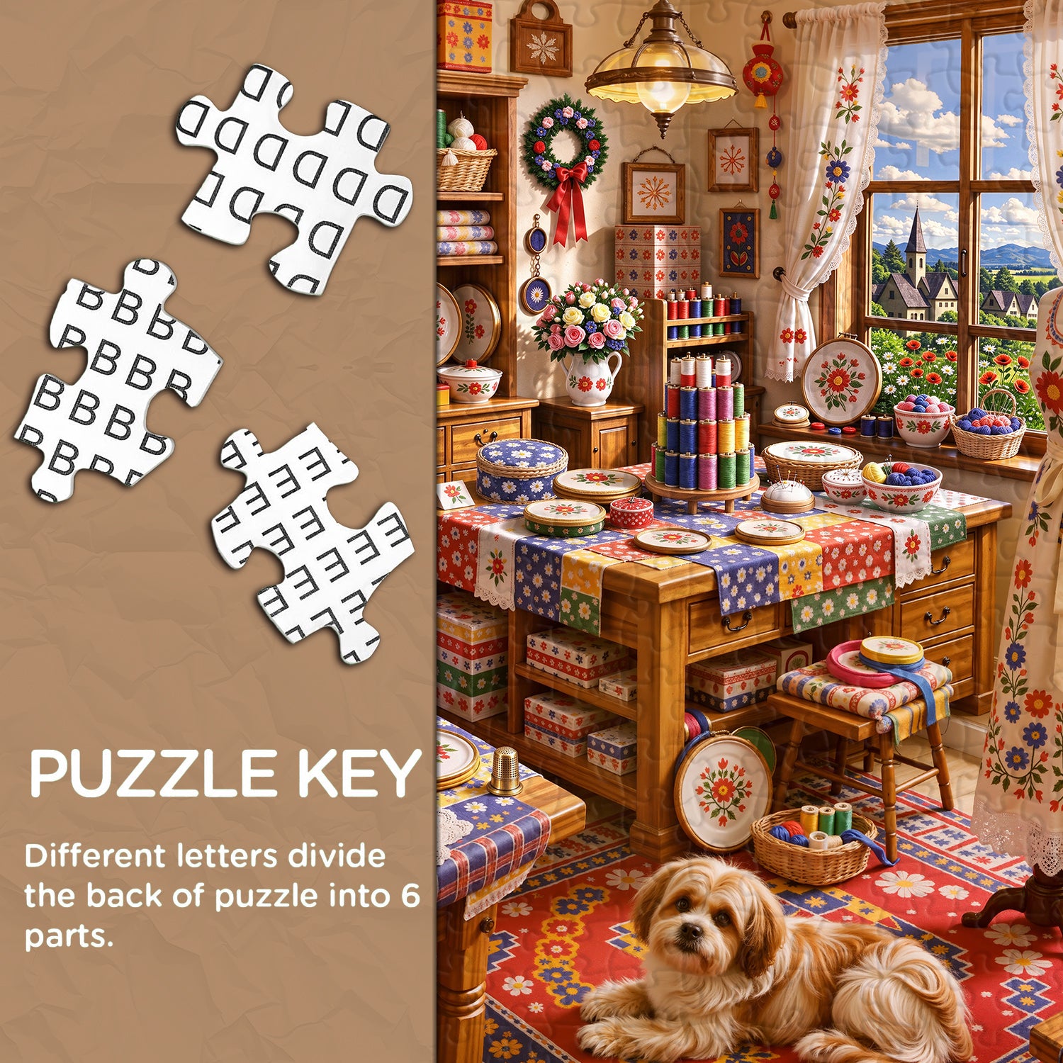 Sweet Stitch Haven Jigsaw Puzzle 1000 Piece