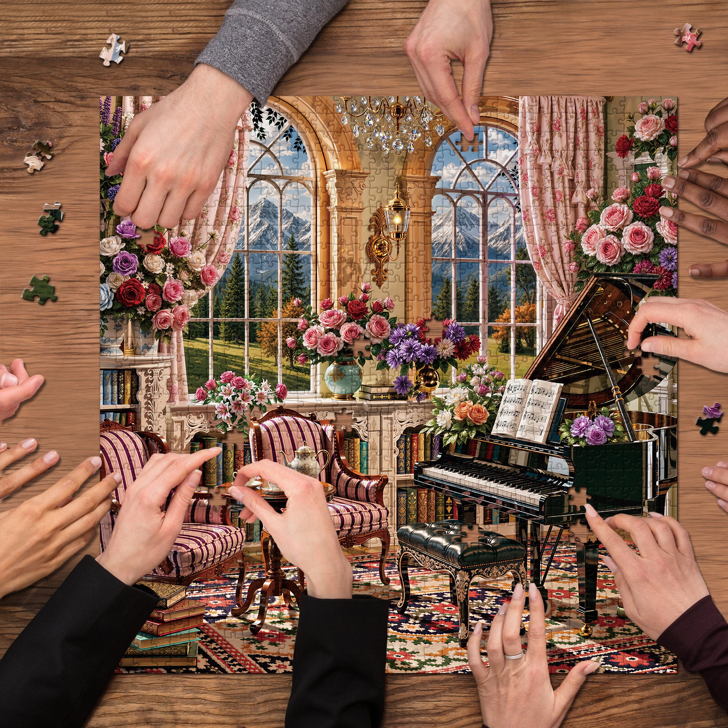 Floral Concerto Jigsaw Puzzle 1000 Piece