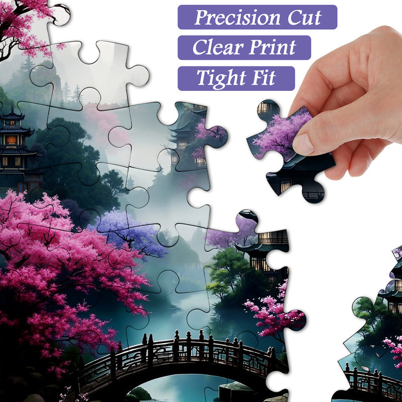 Blossom Bridge Jigsaw Puzzle 1000 Pieces