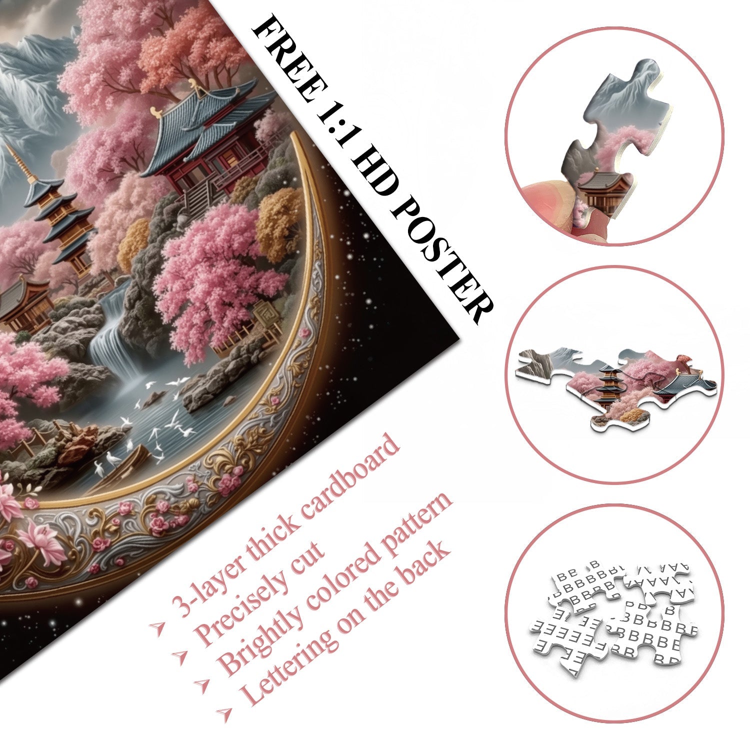 Moon Bridge Jigsaw Puzzle 1000 Pieces