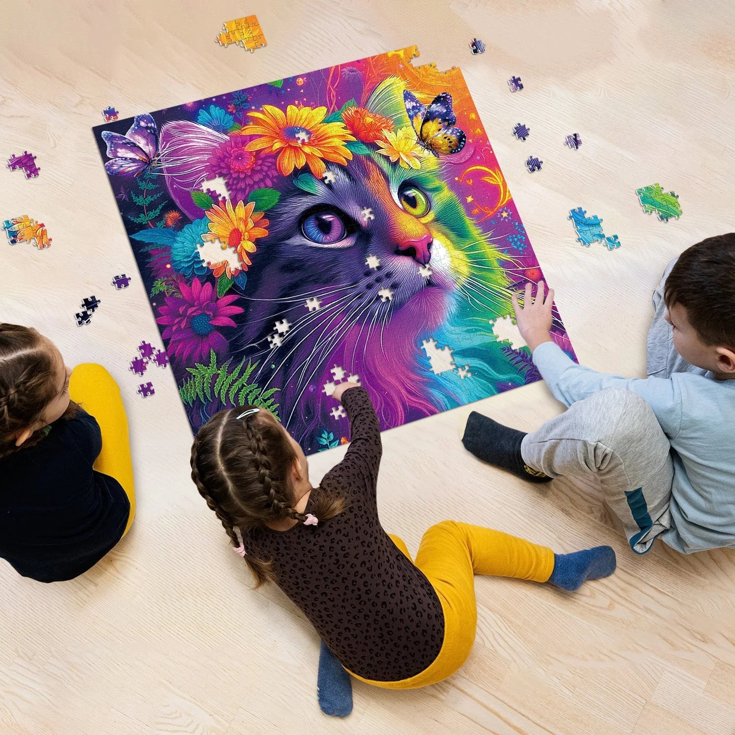 Iridescent Cat Jigsaw Puzzle 1000 Pieces