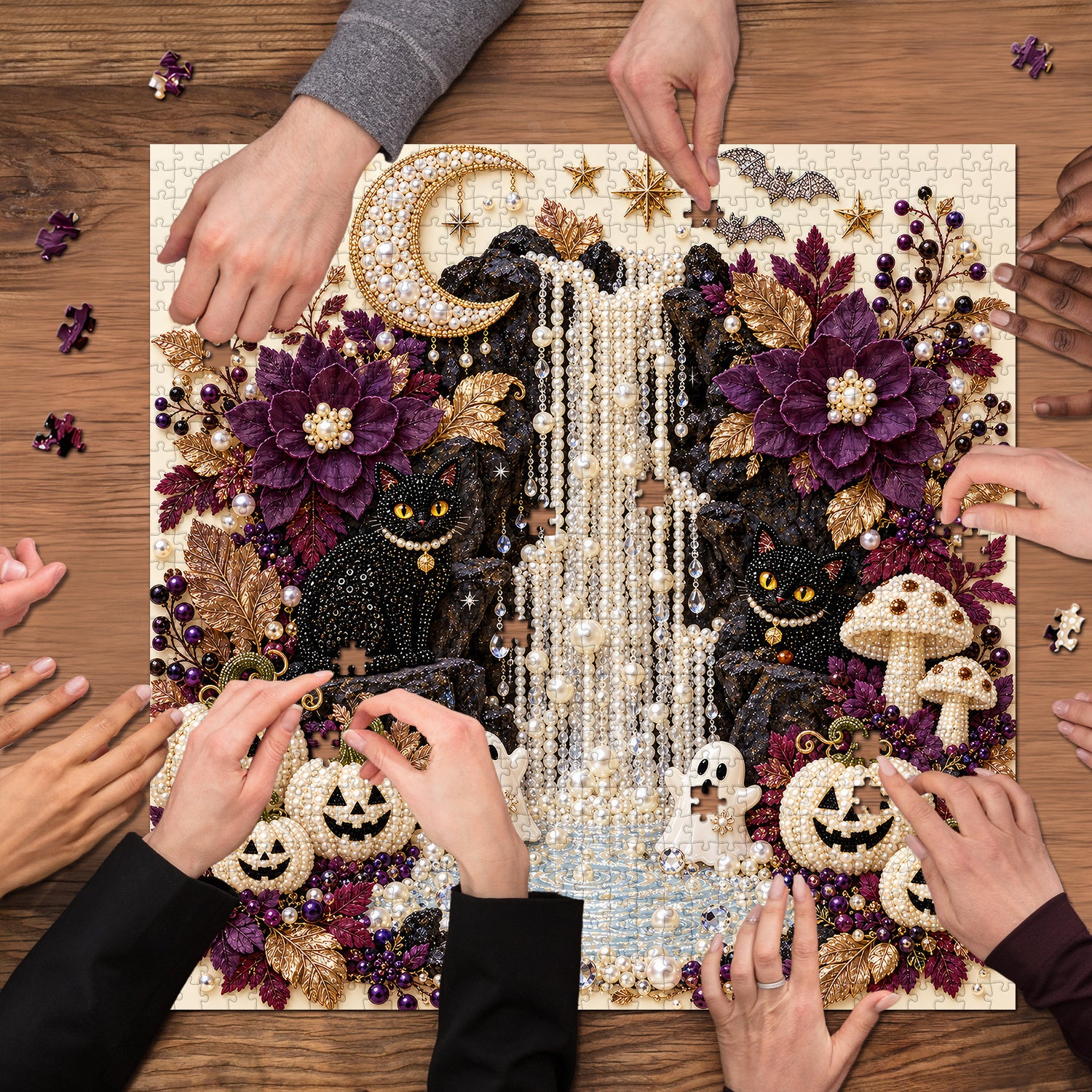 Beaded Halloween Art Jigsaw Puzzle 1000 Piece