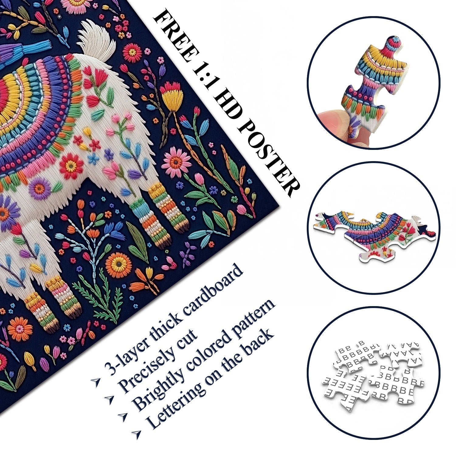 Lama in Bloom Puzzle 1000 Teile