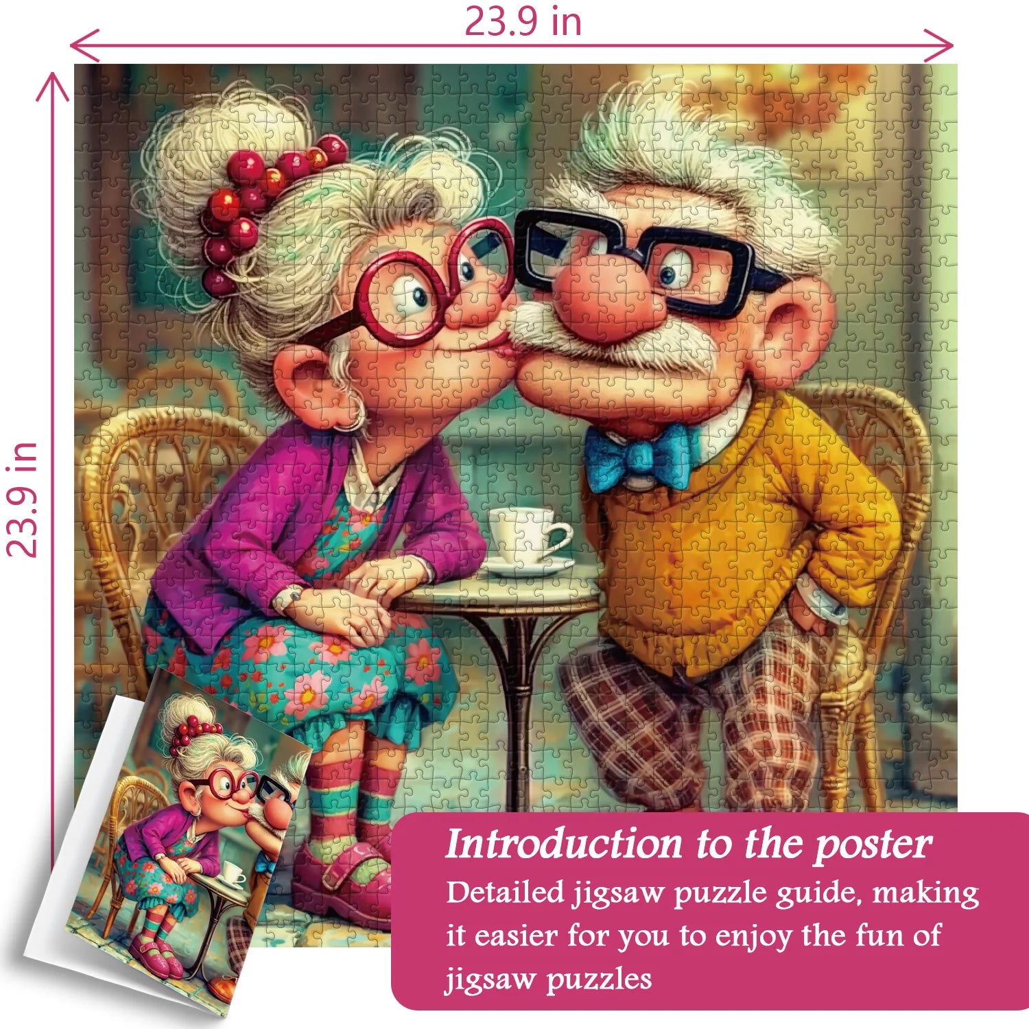 Aging Sweethearts Jigsaw Puzzle 1000 Pieces