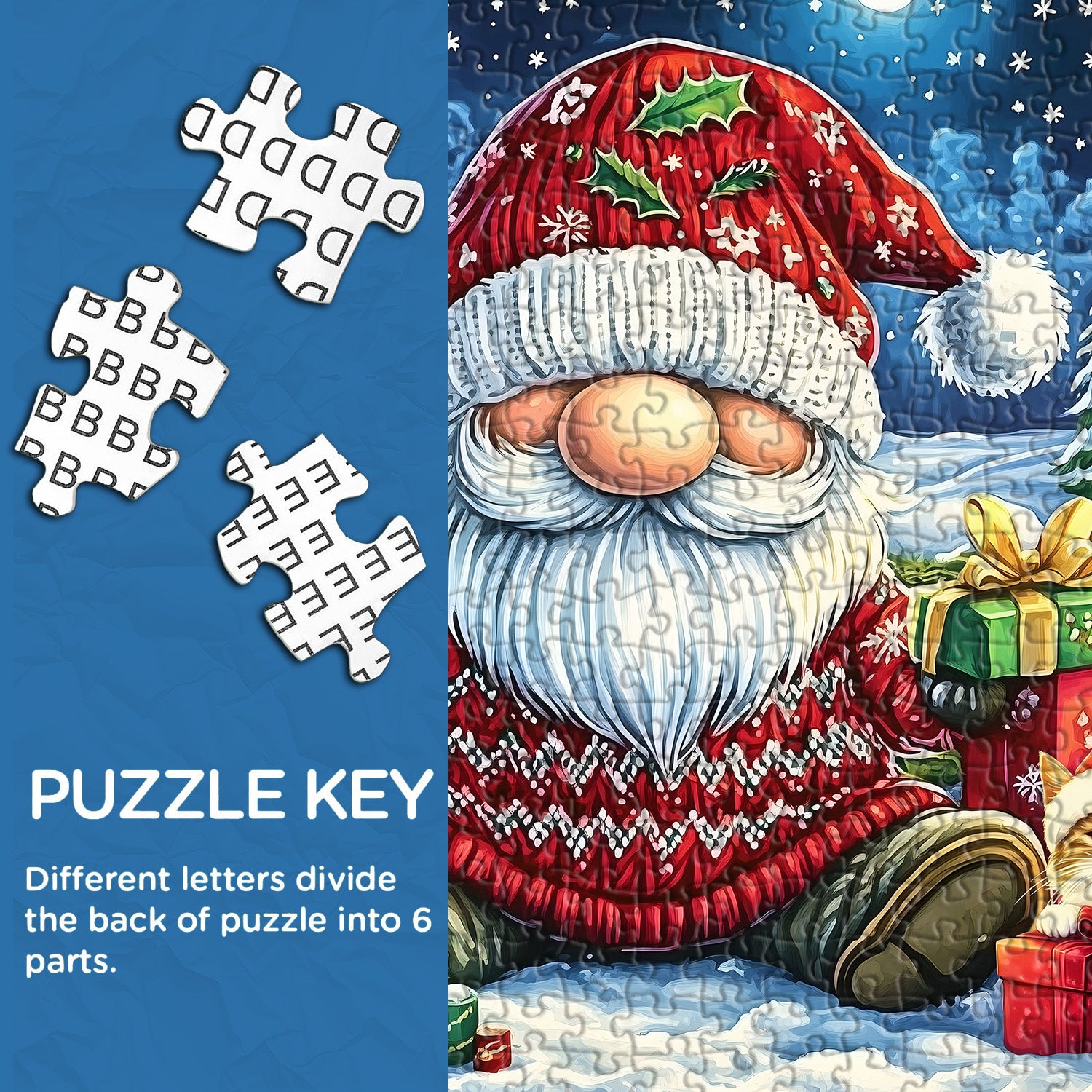 Whimsical Santa Celebration Jigsaw Puzzle 1000 Pieces