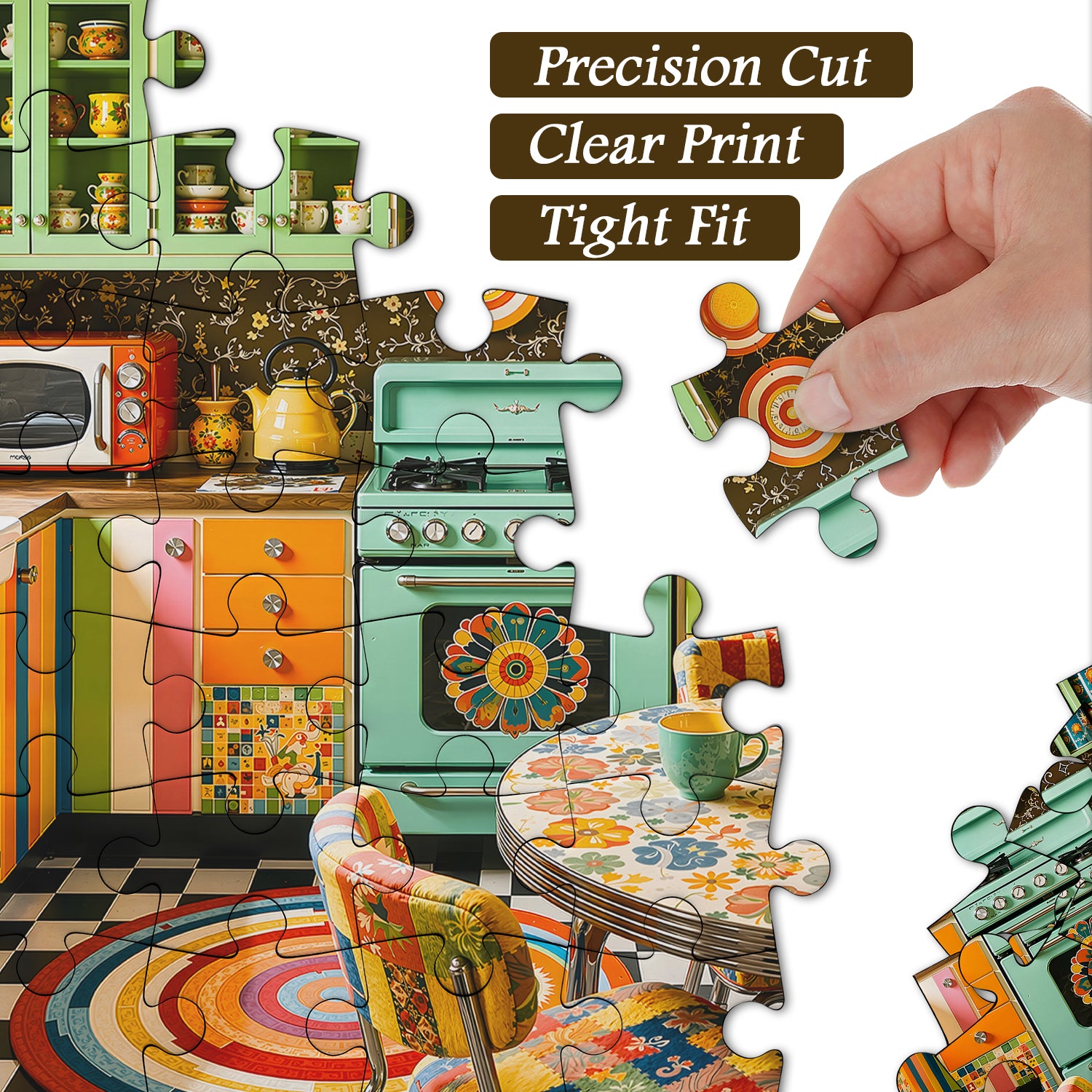 Mid-Century Color Kitchen Jigsaw Puzzle 1000 Piece