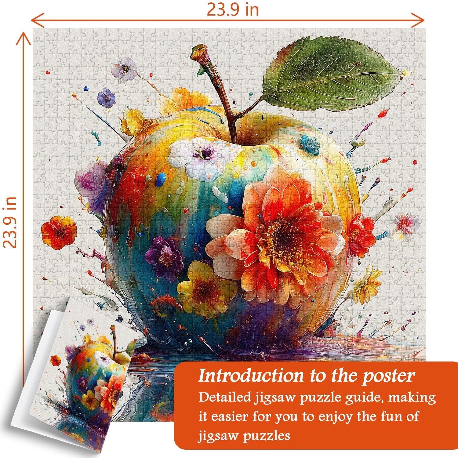 Blooming Color Apple Jigsaw Puzzle for Adult 1000 Pieces