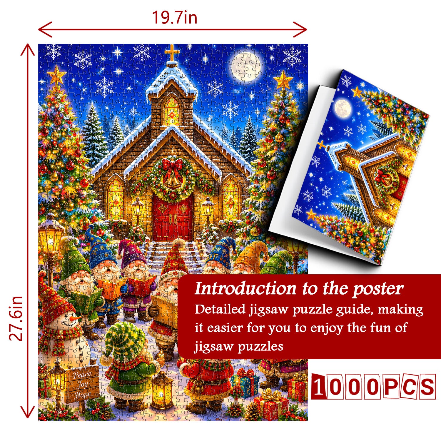 Christmas Gnome Village Jigsaw Puzzle 1000 Piece
