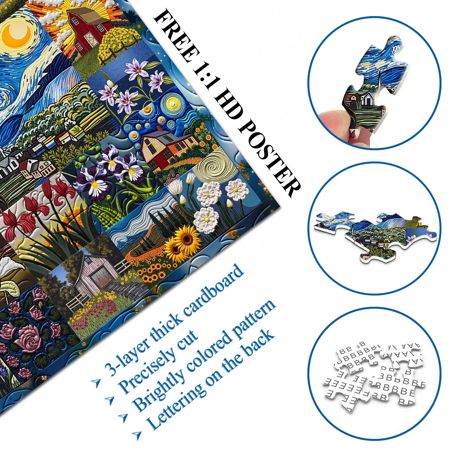 Van Gogh's Rhapsody Jigsaw Puzzle 1000 Pieces