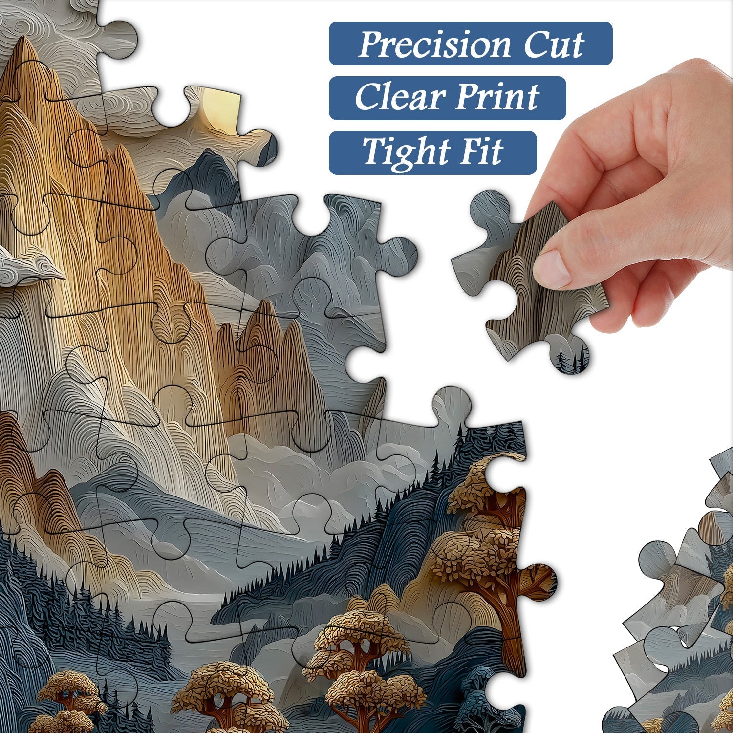 Ethereal Mountains Jigsaw Puzzle 1000 Pieces