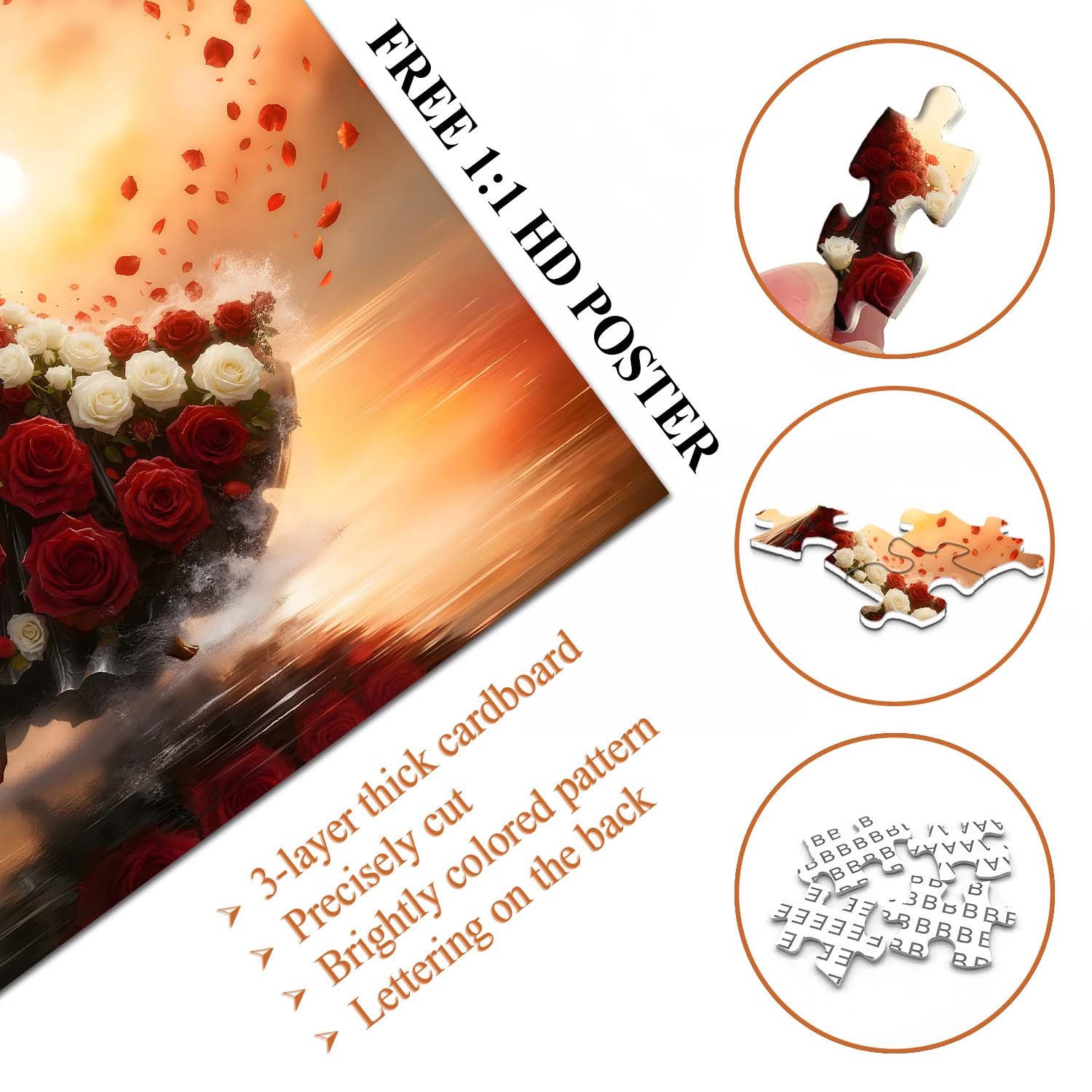 Sunset Rose Dancer Jigsaw Puzzle 1000 Pieces