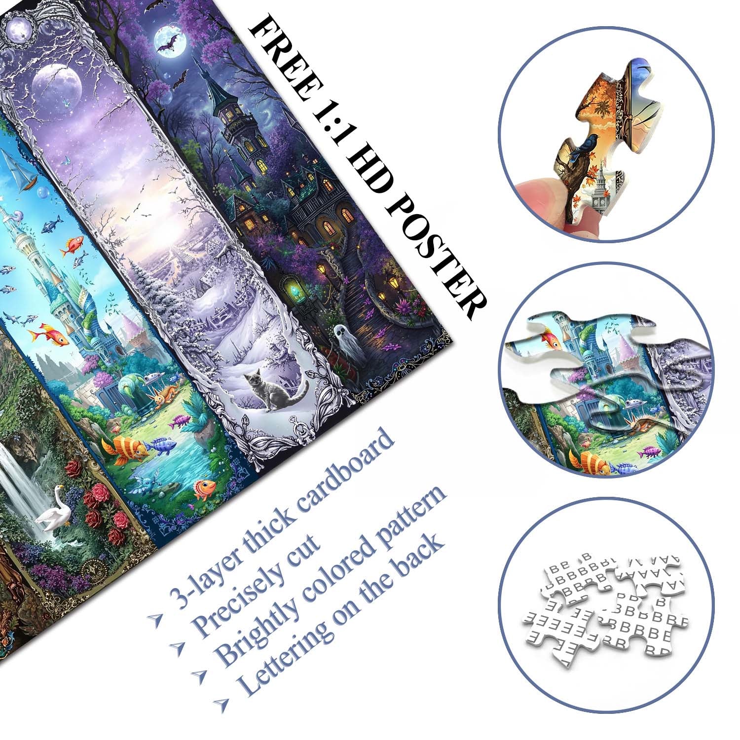 Skyline Adventure Bookmark Jigsaw Puzzle 1000 Pieces