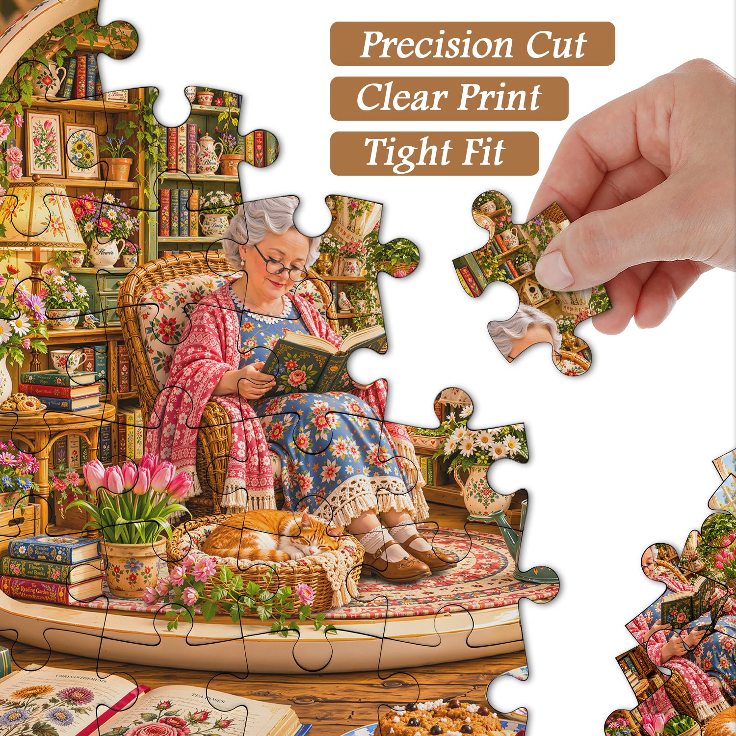 Grandma’s Garden Teapot Jigsaw Puzzle 1000 Piece