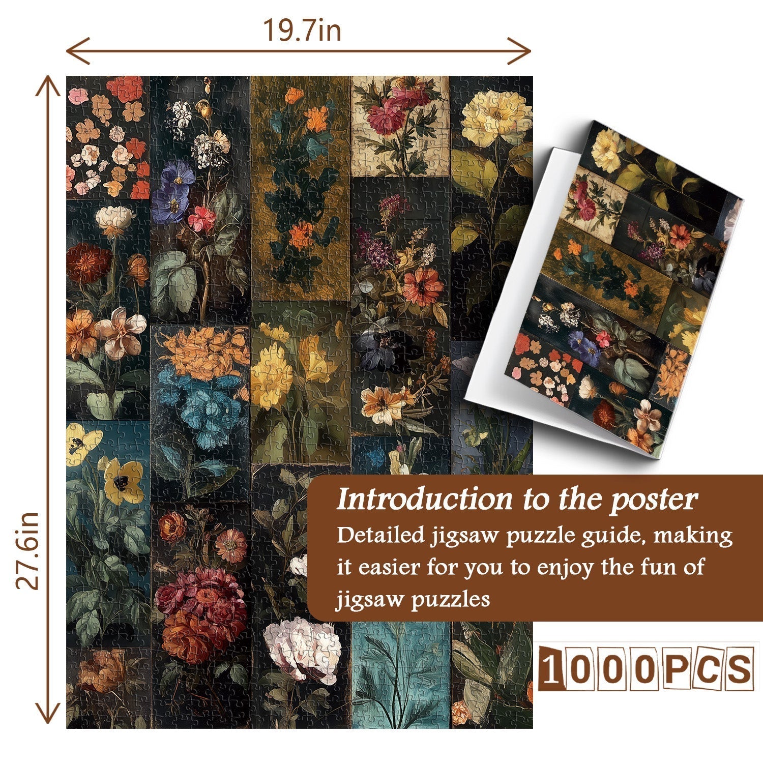 Blumenschrank-Puzzle 1000 Teile
