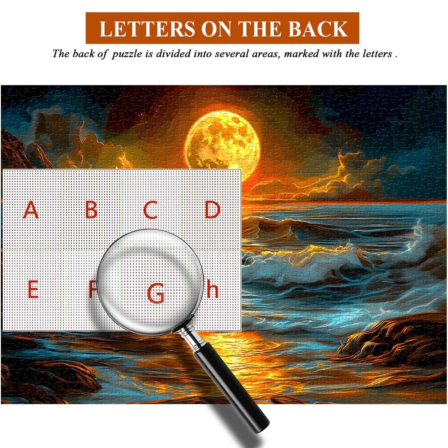 Moon Waves Jigsaw Puzzle 1000 Pieces