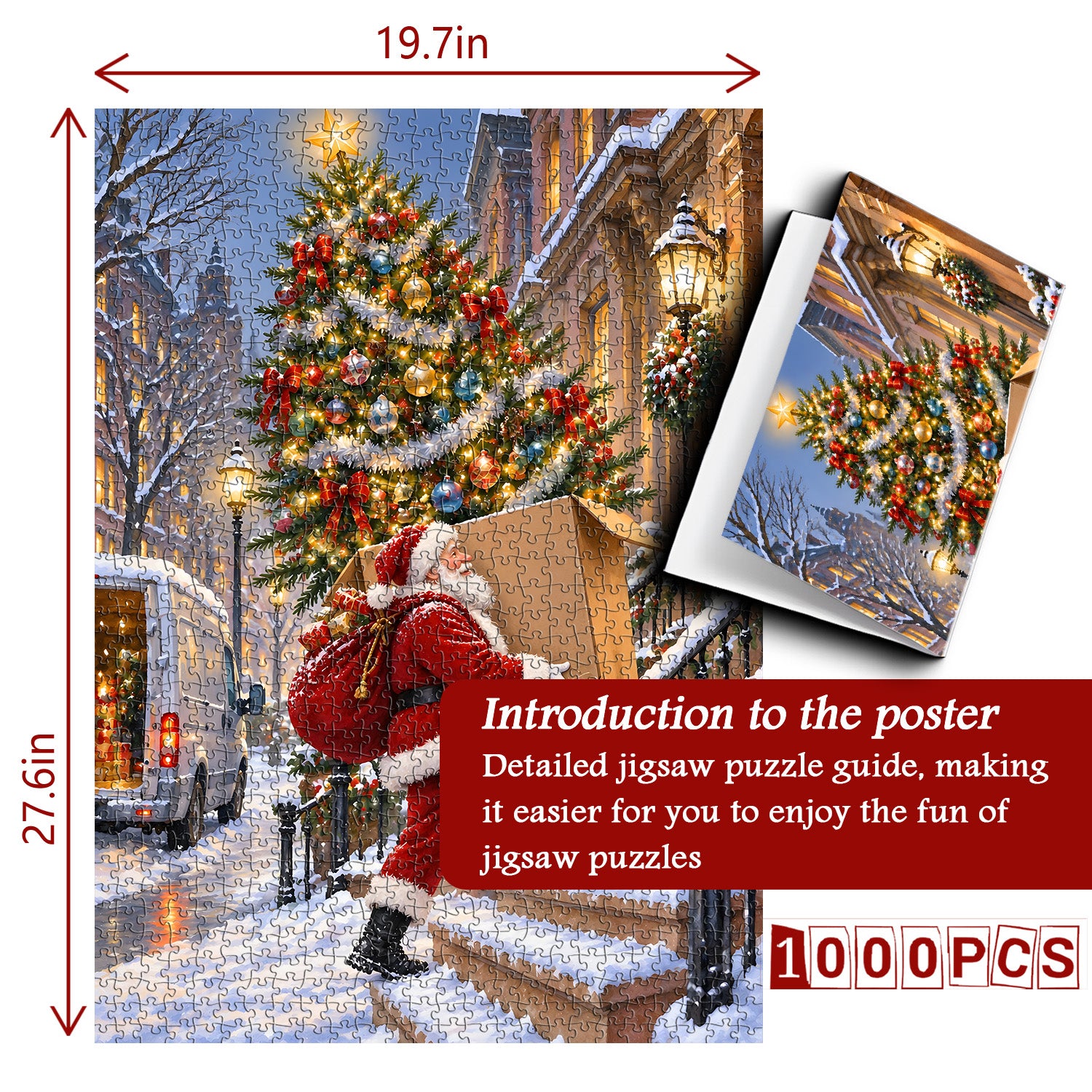 ️Christmas Gift Delivery Jigsaw Puzzle 1000 Pieces