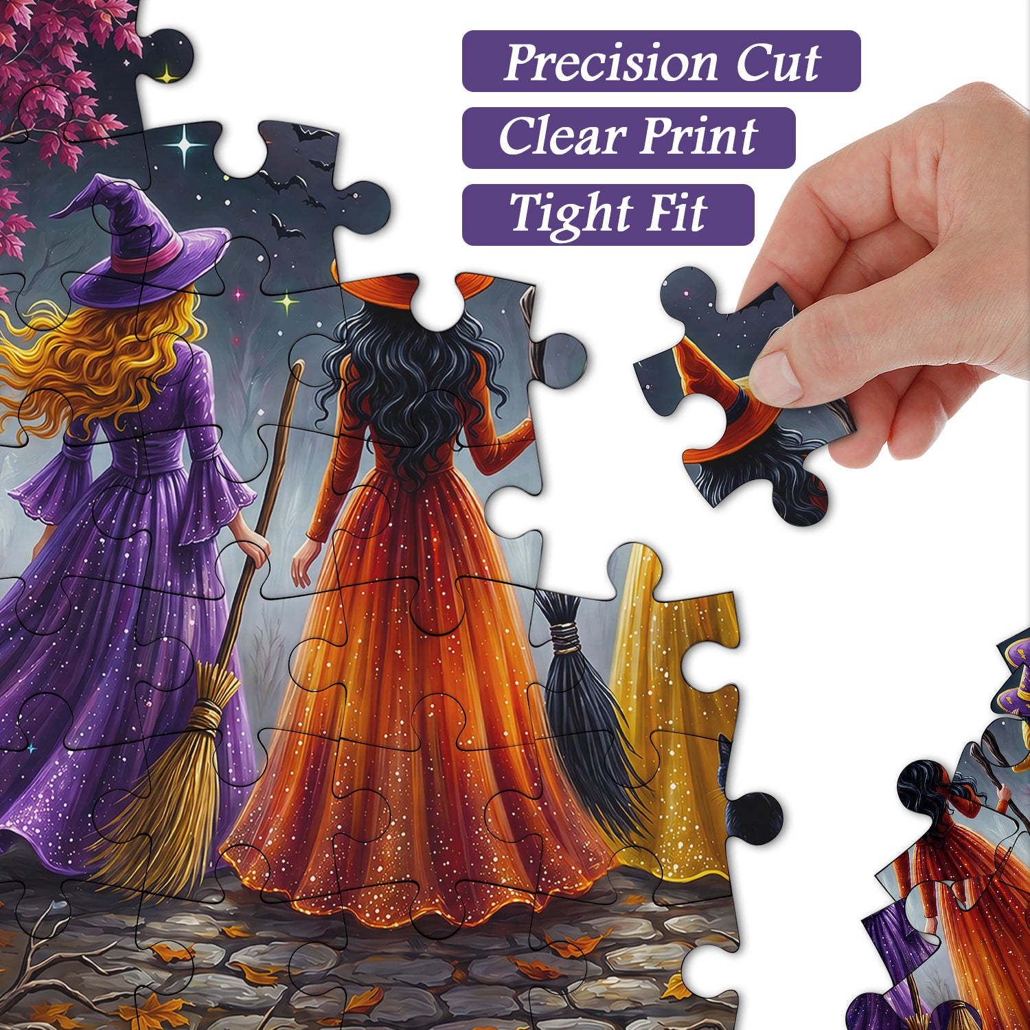 Moonlit Witch Forest Jigsaw Puzzle 1000 Piece