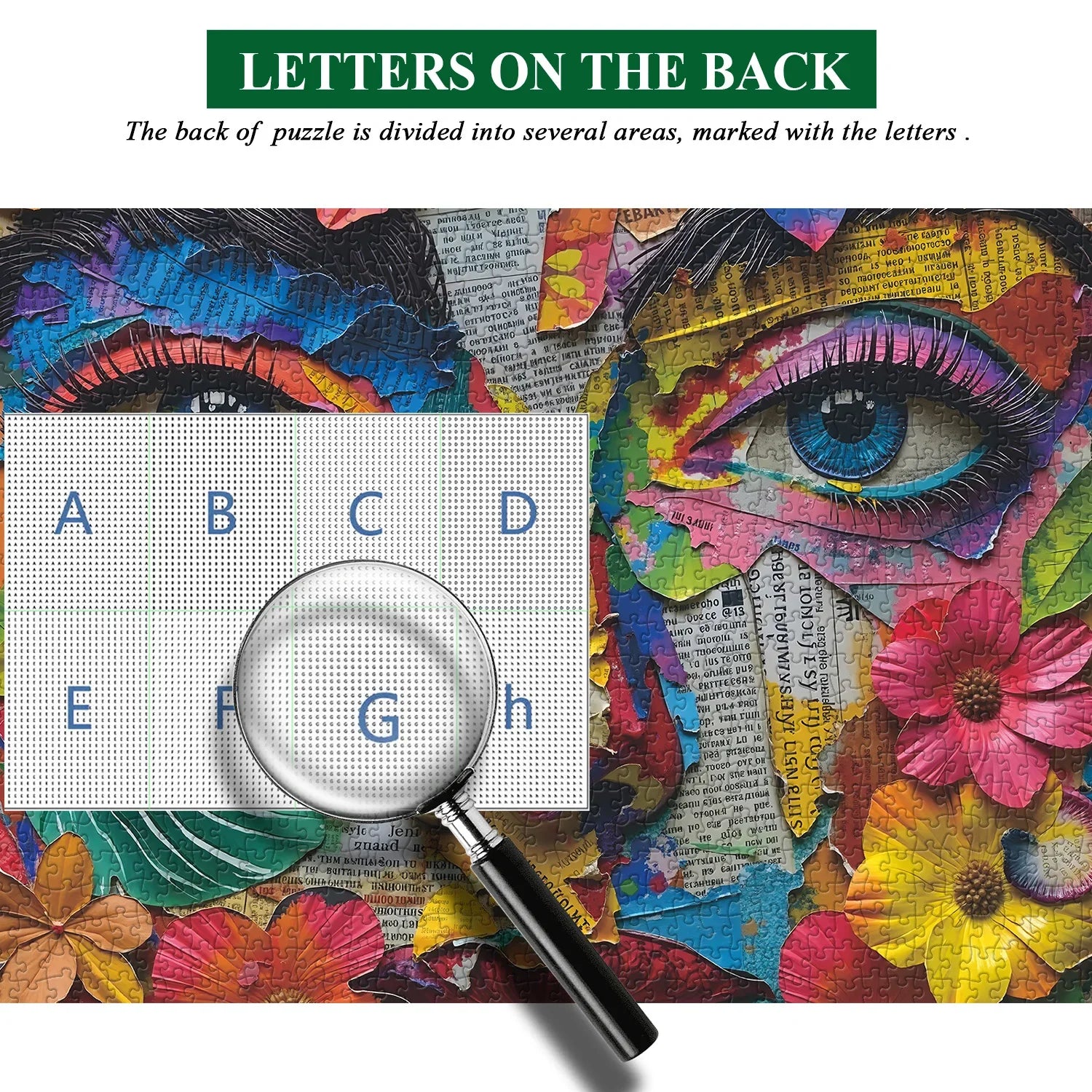 Newspaper Eyes Jigsaw Puzzle 1000 Pieces