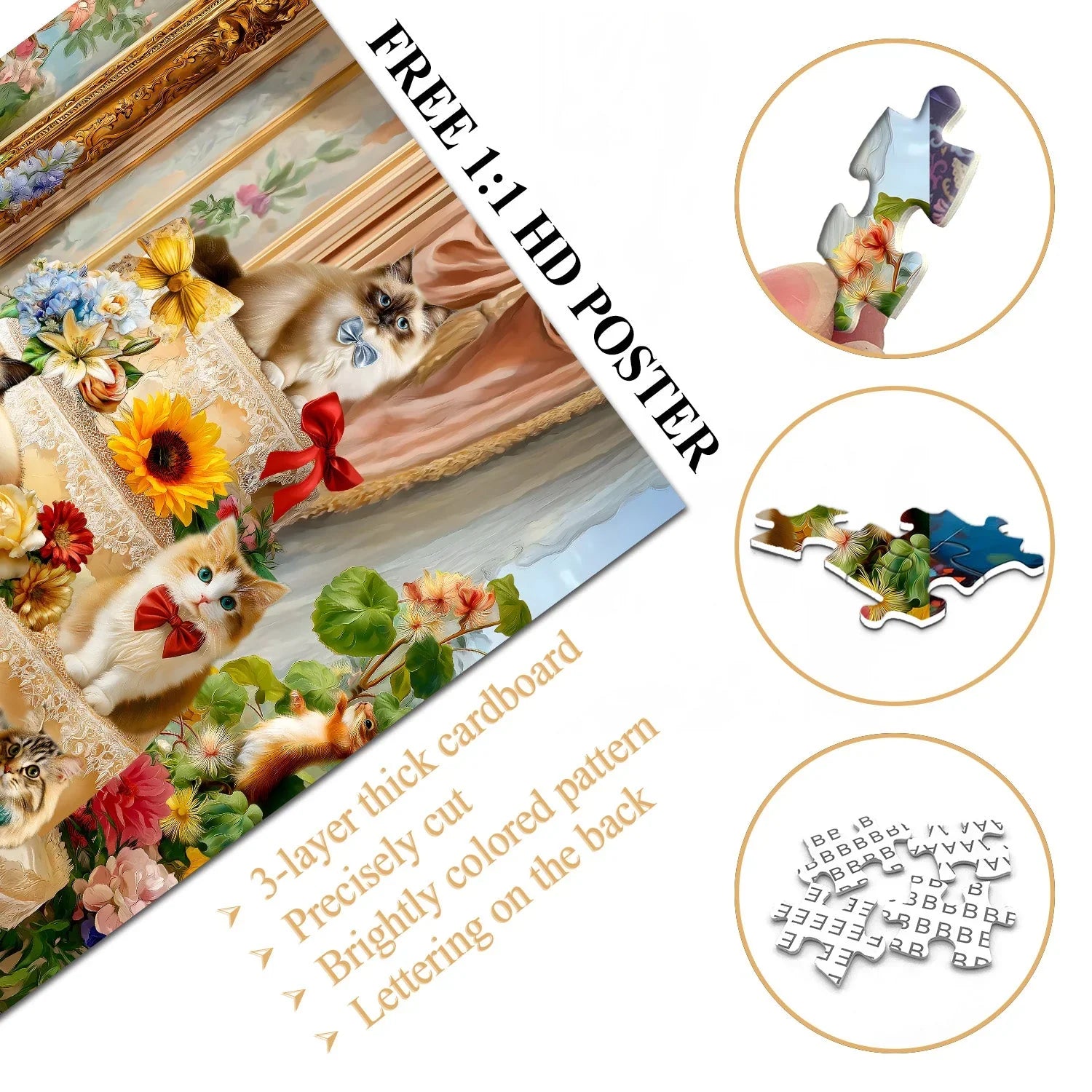 Cat Feast Jigsaw Puzzle 1000 Pieces