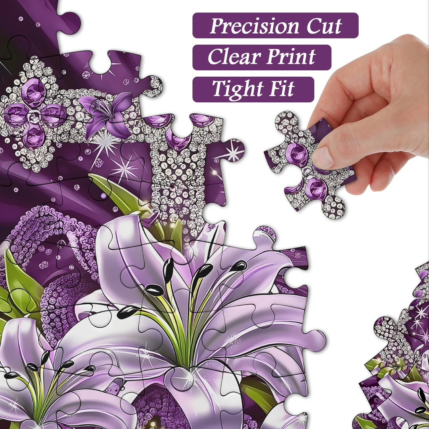 Faith And Flowers Jigsaw Puzzle 1000 Pieces