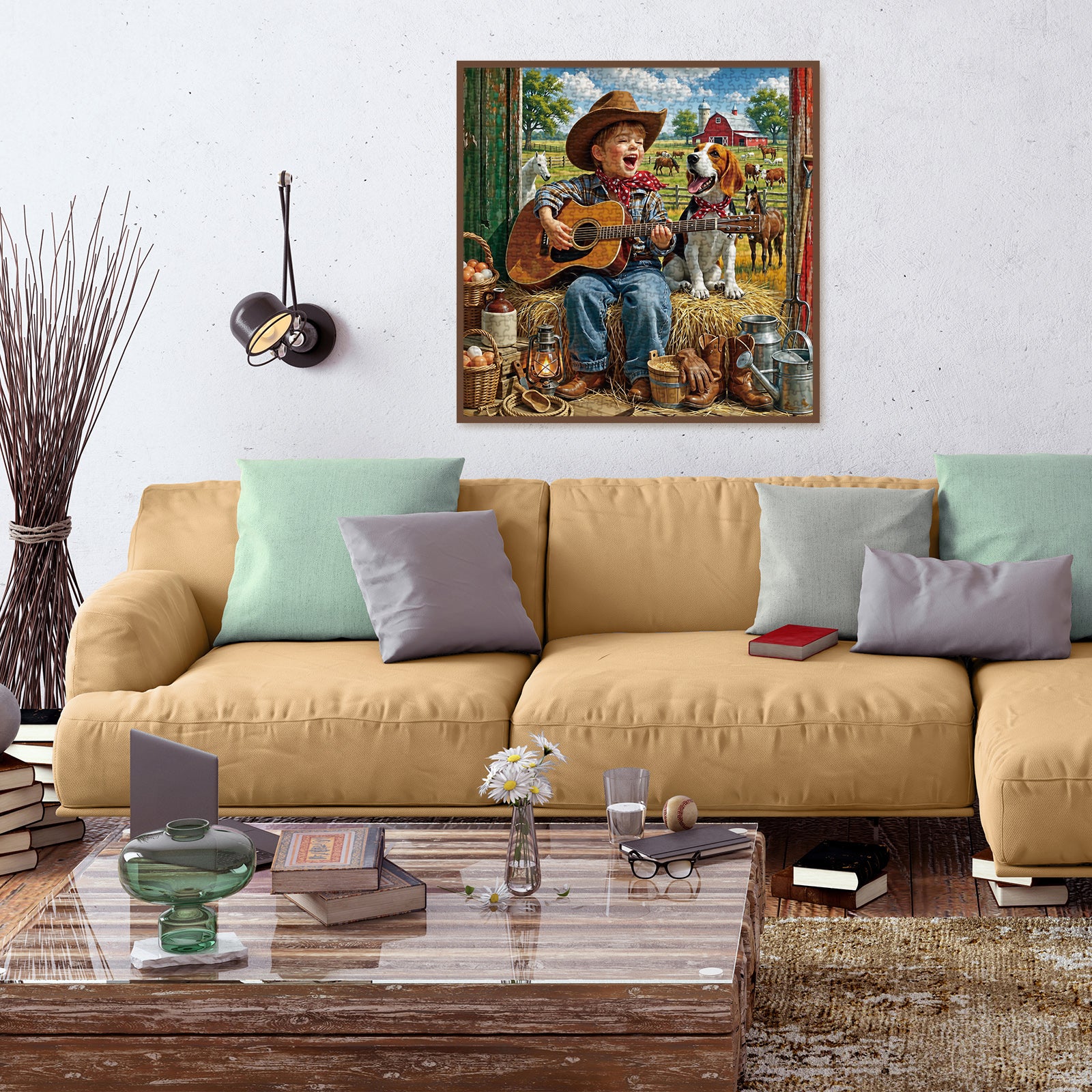 Cowboy Strums Jigsaw Puzzle 1000 Piece