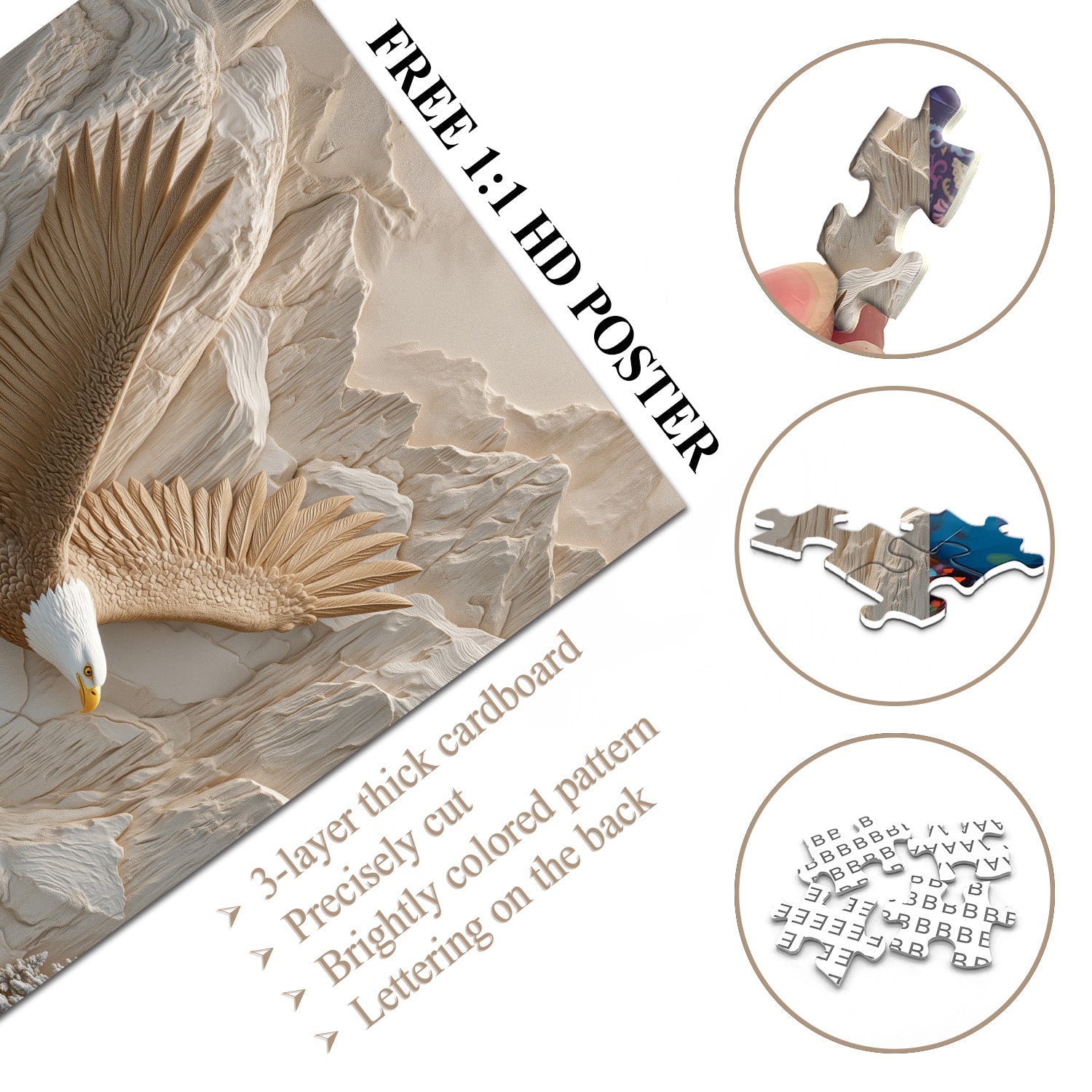 Puzzle Ailes sur les pics 1000 pièces